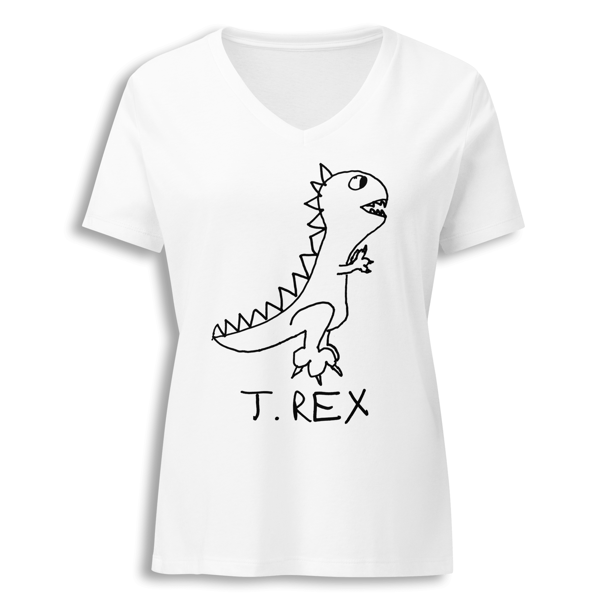 T Rex - Women's V-Neck Tee
