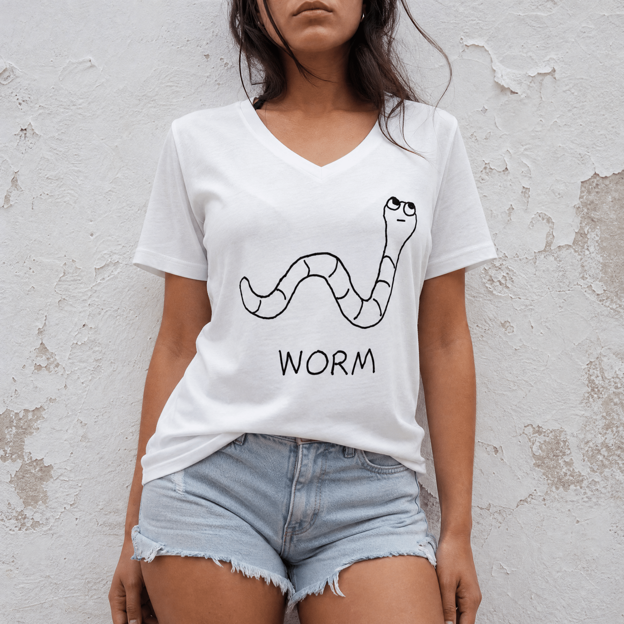 Worm - Women's V-Neck Tee
