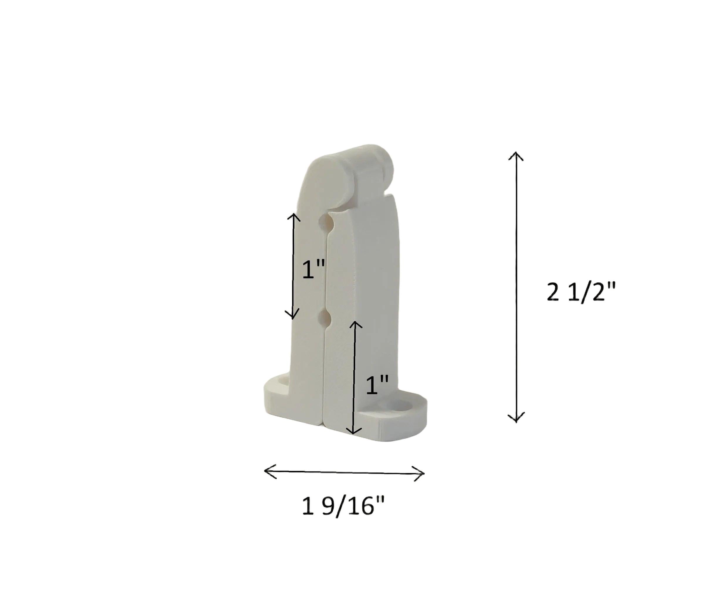 C&C Cage Wall Mount Brackets - Long Design (4-Pack) Black