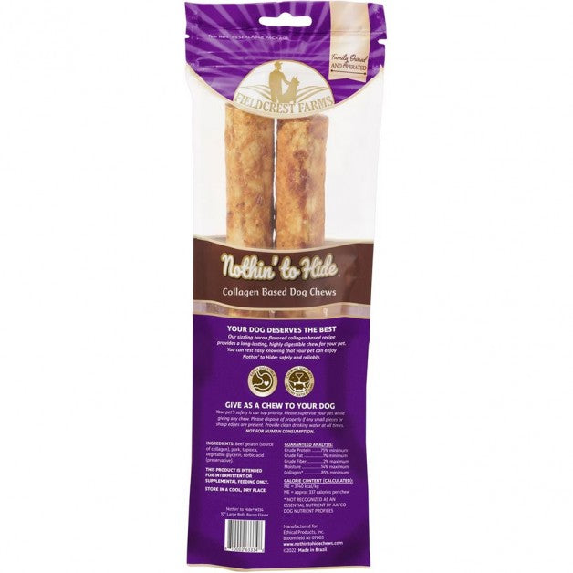 Nothin’ to Hide Small Bacon Roll (5inch 2pk) (6.38oz)