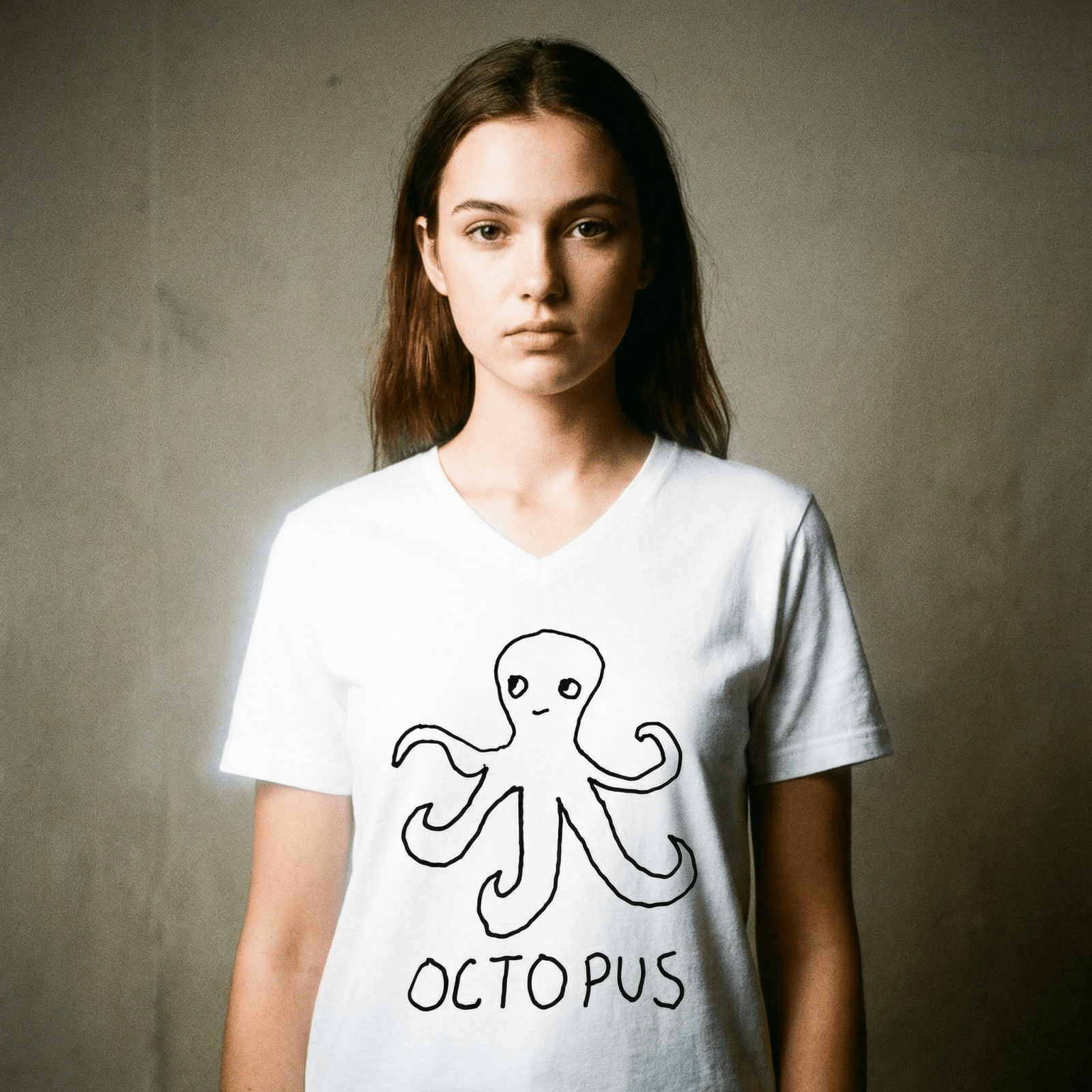 Octopus - V-Neck Tee