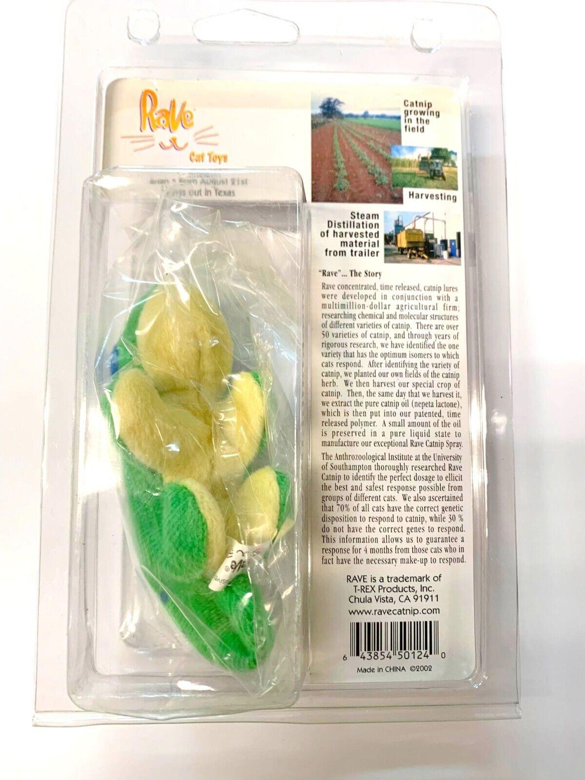 Rave Cat Toy Time realesed catnip toys Cut, Collectable, Long Lasting 2 PACK
