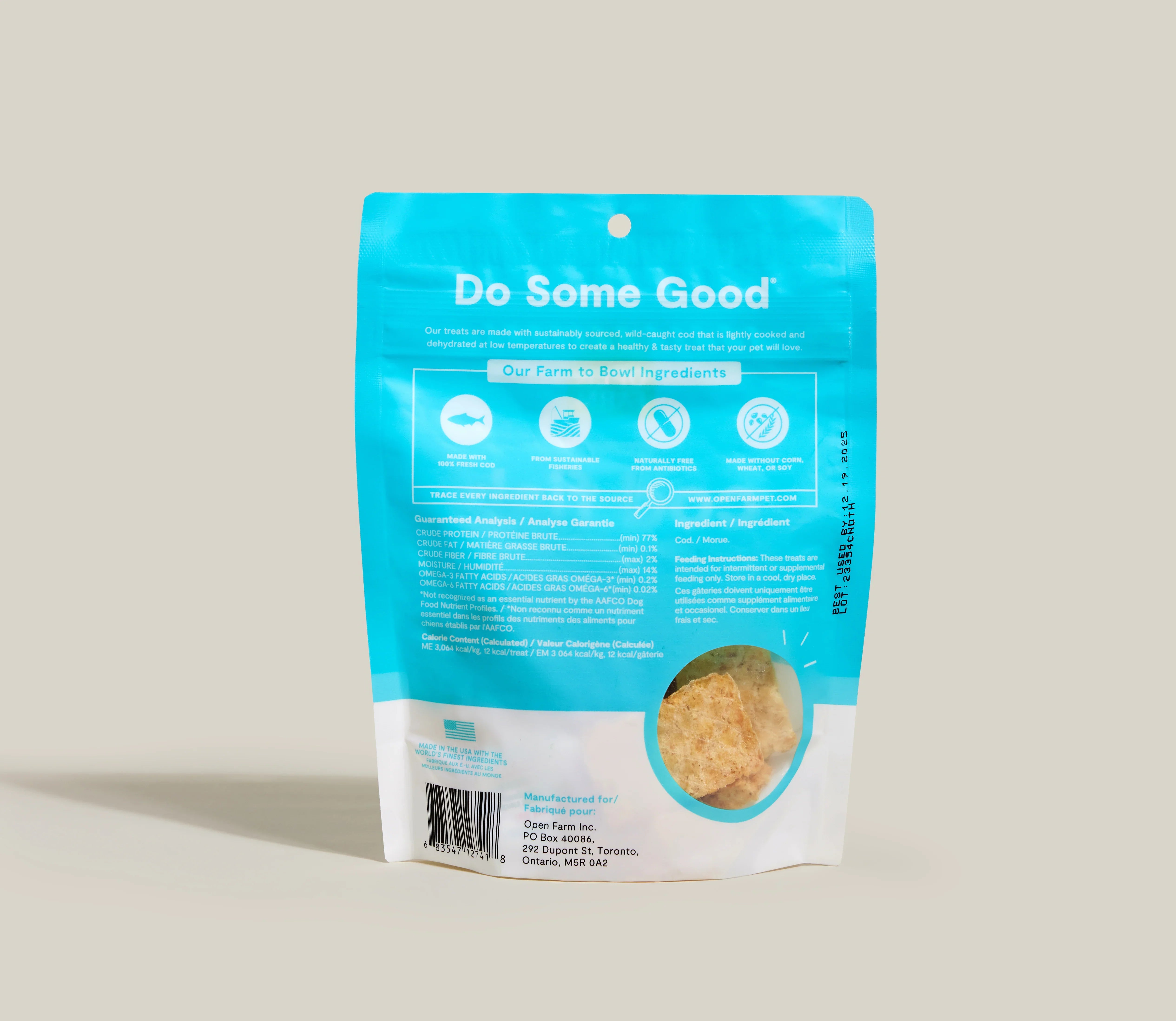 Open Farm Dog Dehydrated Treat Cod (2.25oz)