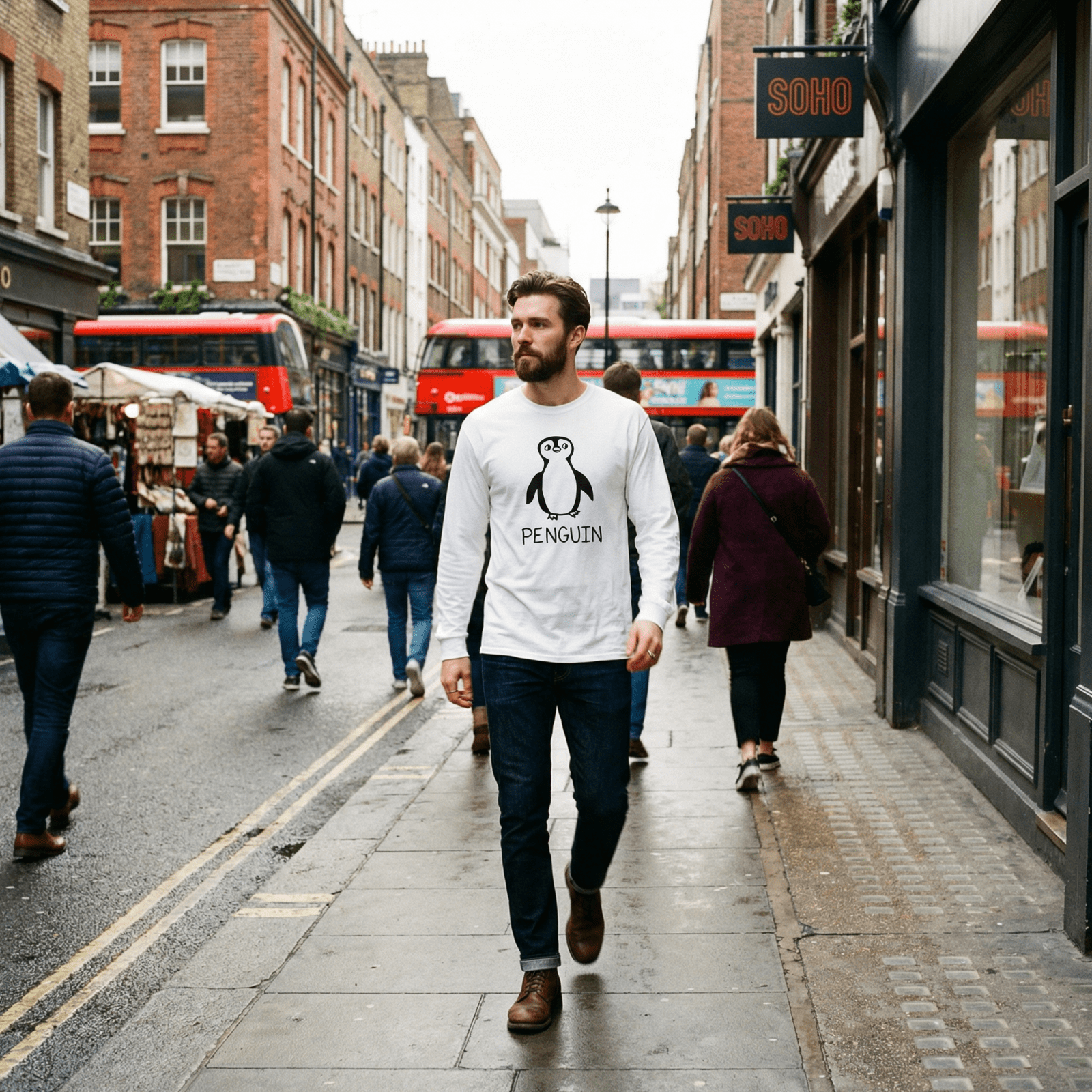Penguin - Long Sleeve Tee