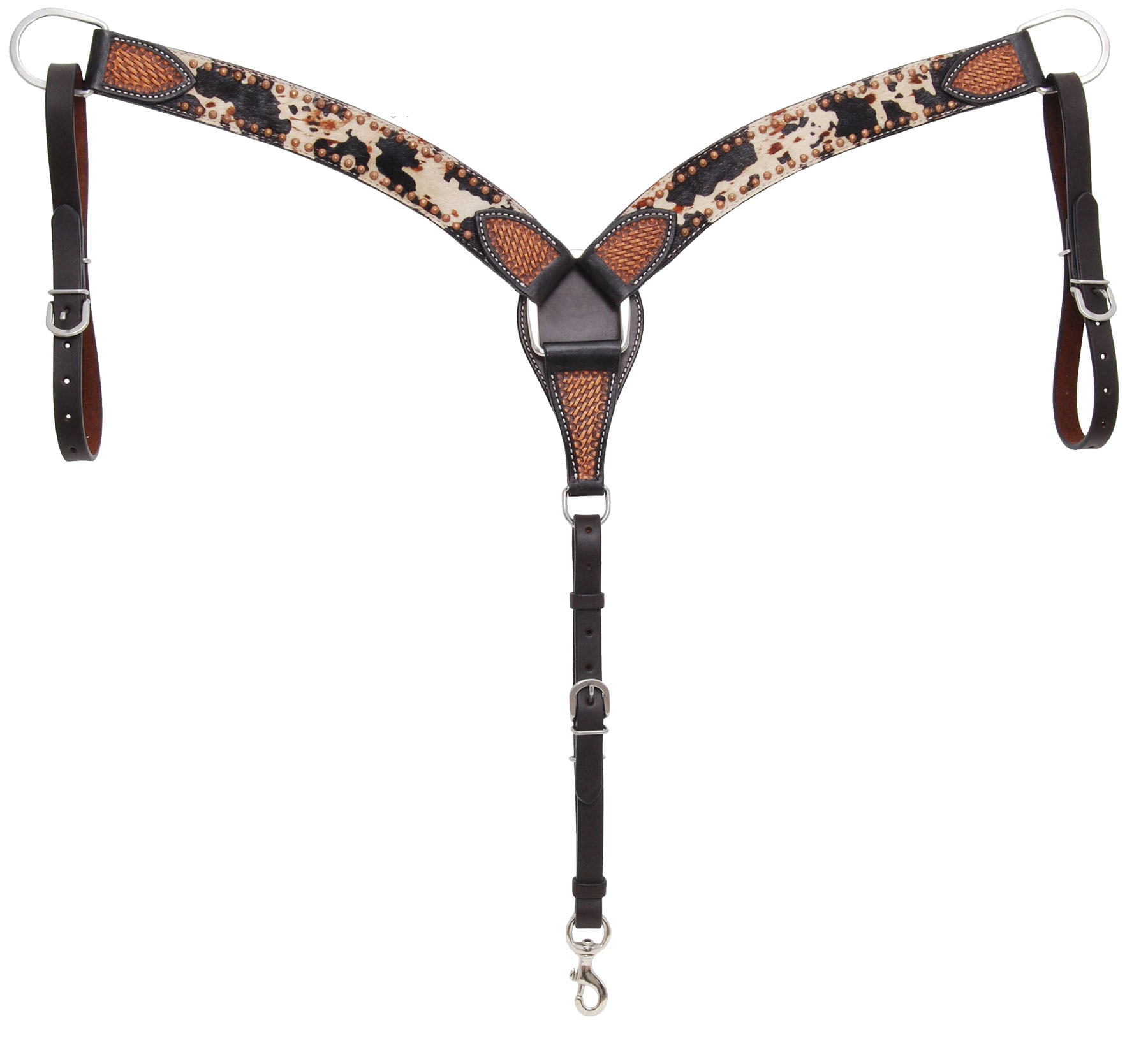 Rafter T Peppered Hide Breast Collar