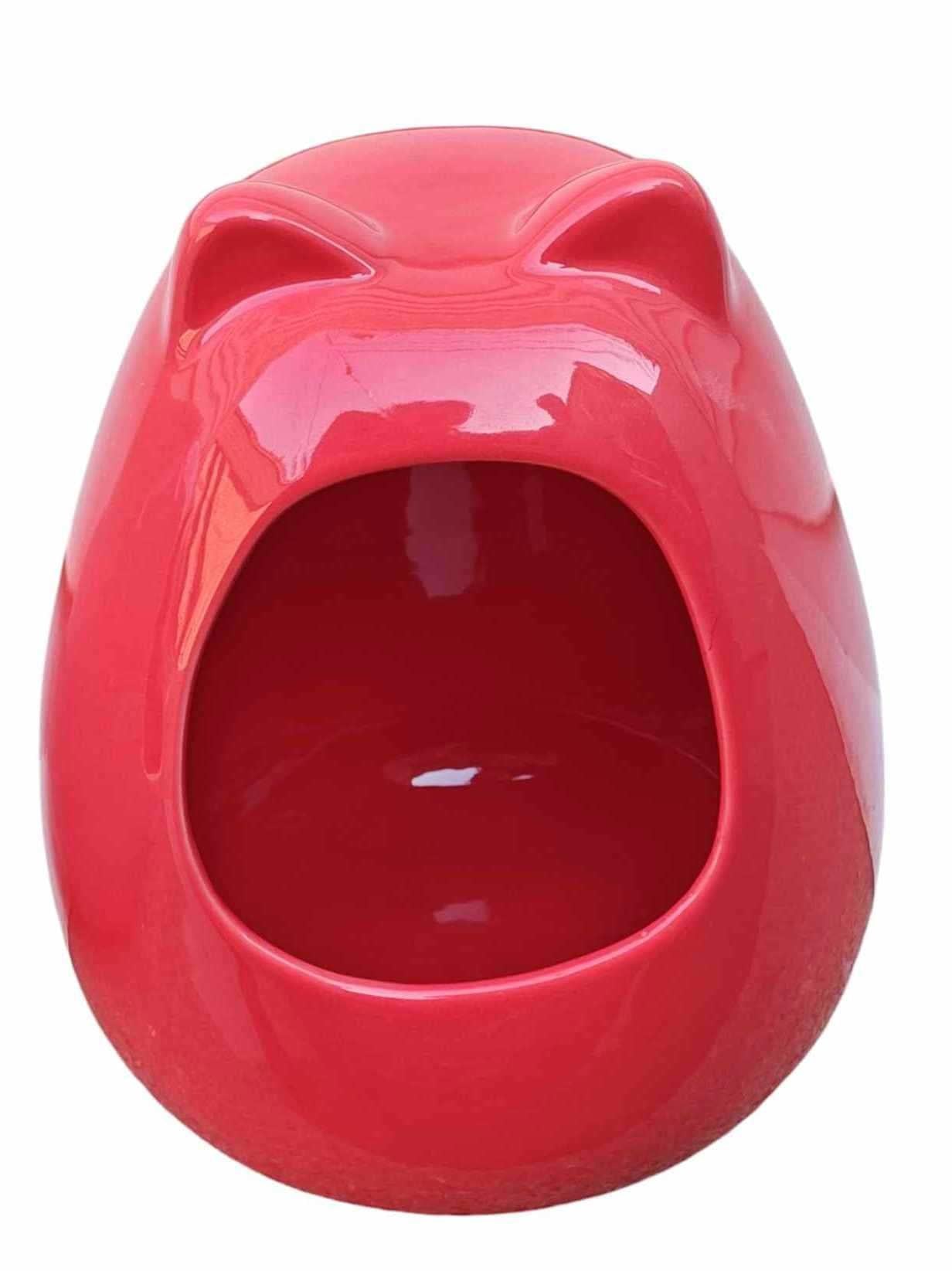 Ceramic Ferret Feeding House  Keep the mess contained ...