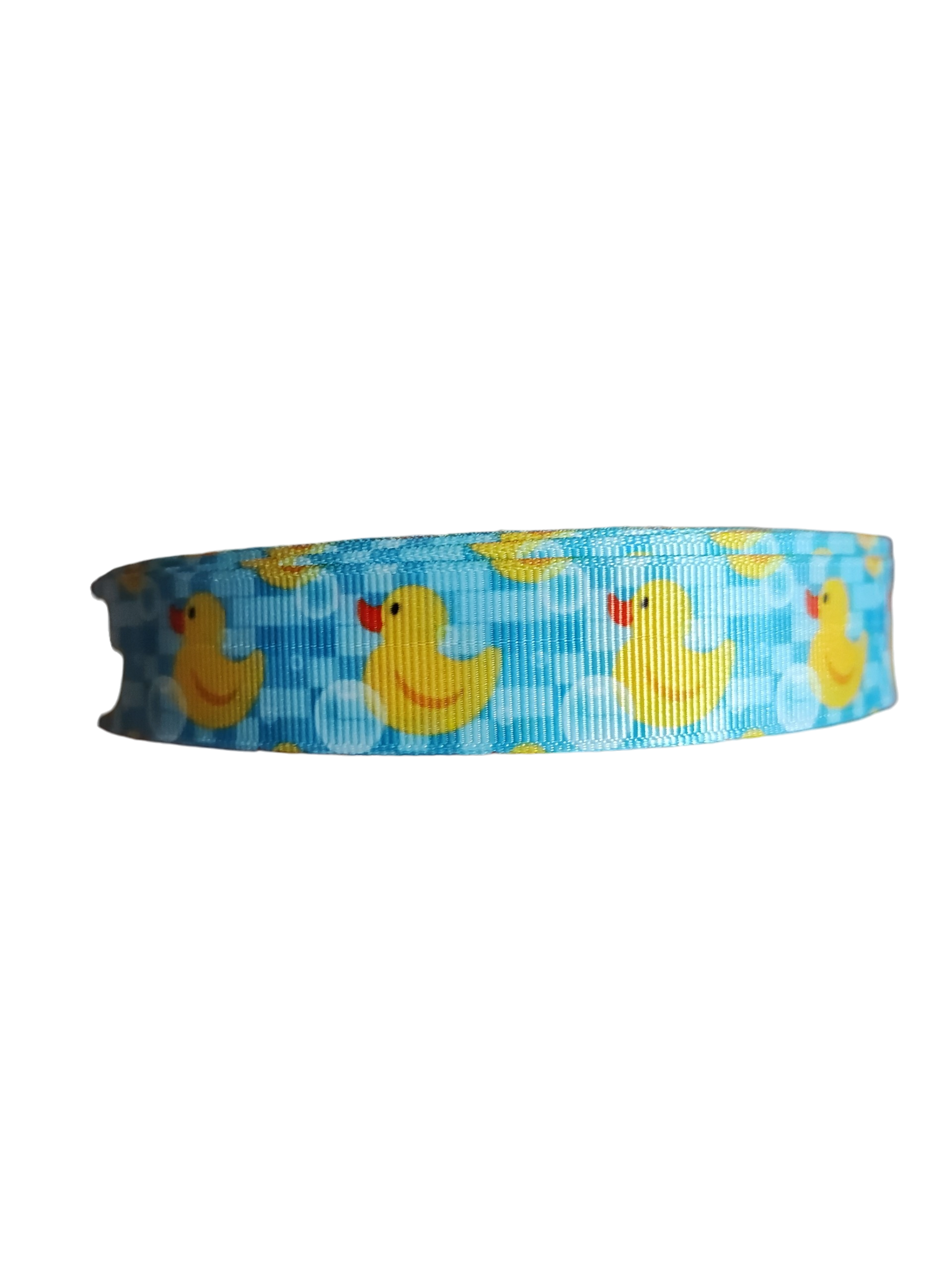 Bathtub Duckie (Blue) Nylon Dog Collar