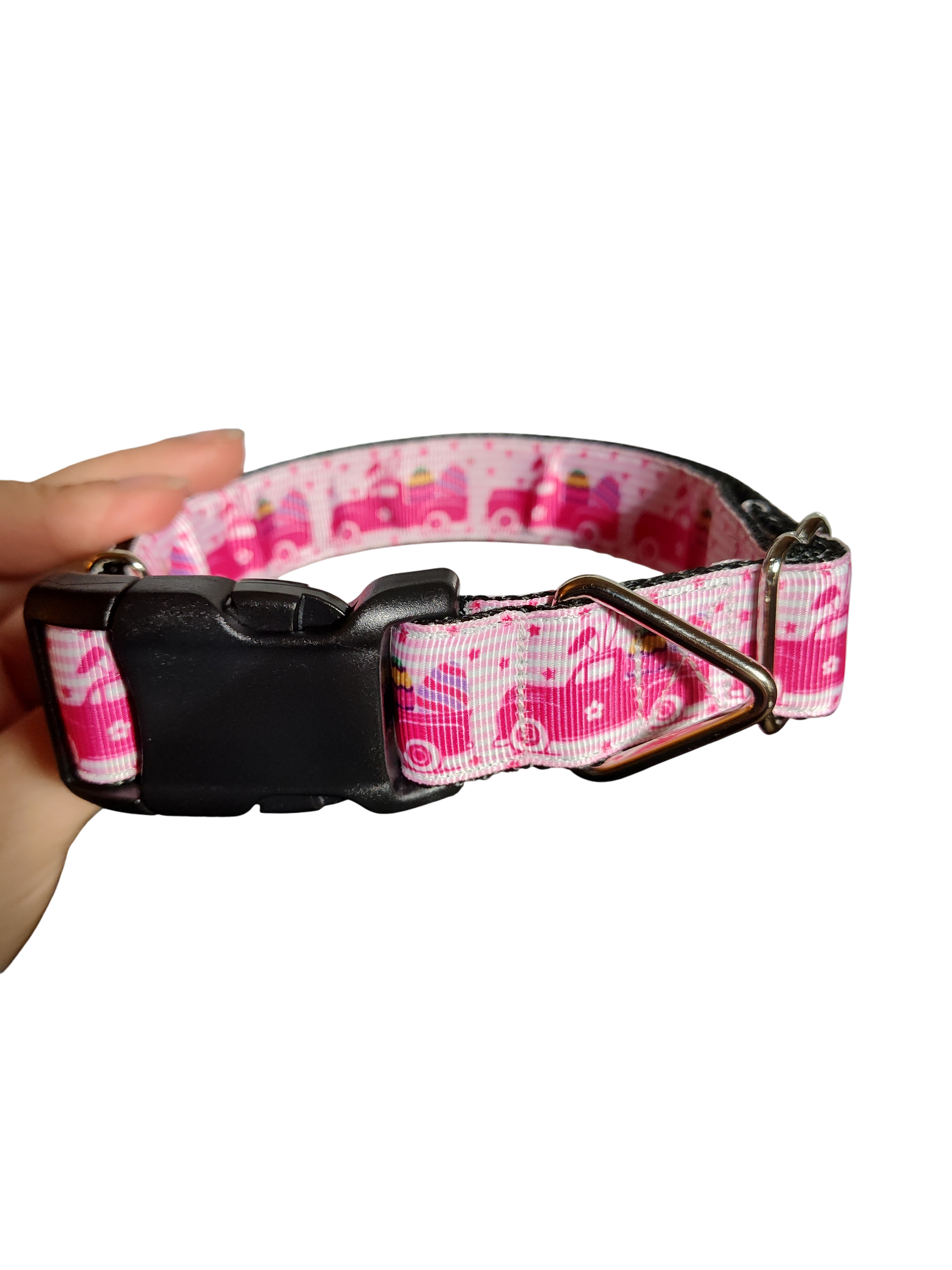 Bunny Easter Truck Nylon Dog Collar