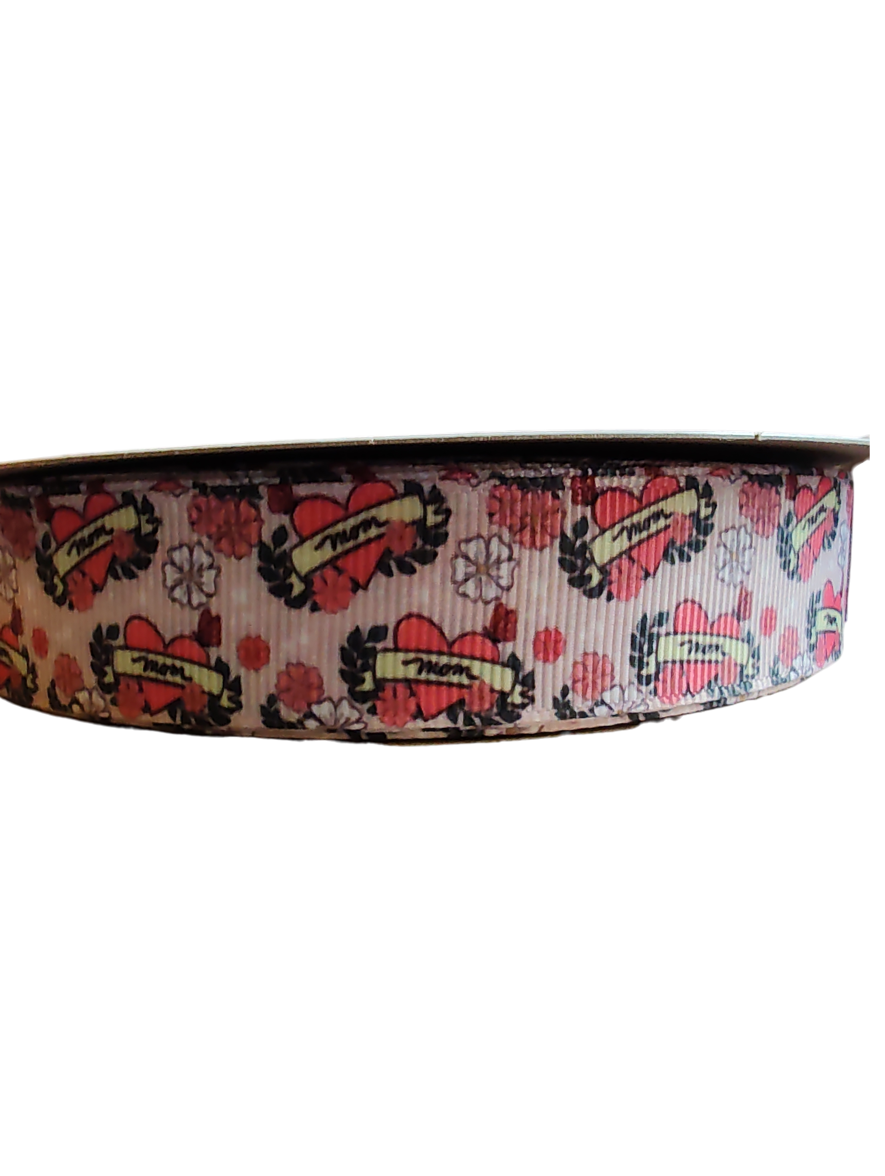 Mom Tattoo Nylon Dog Collar