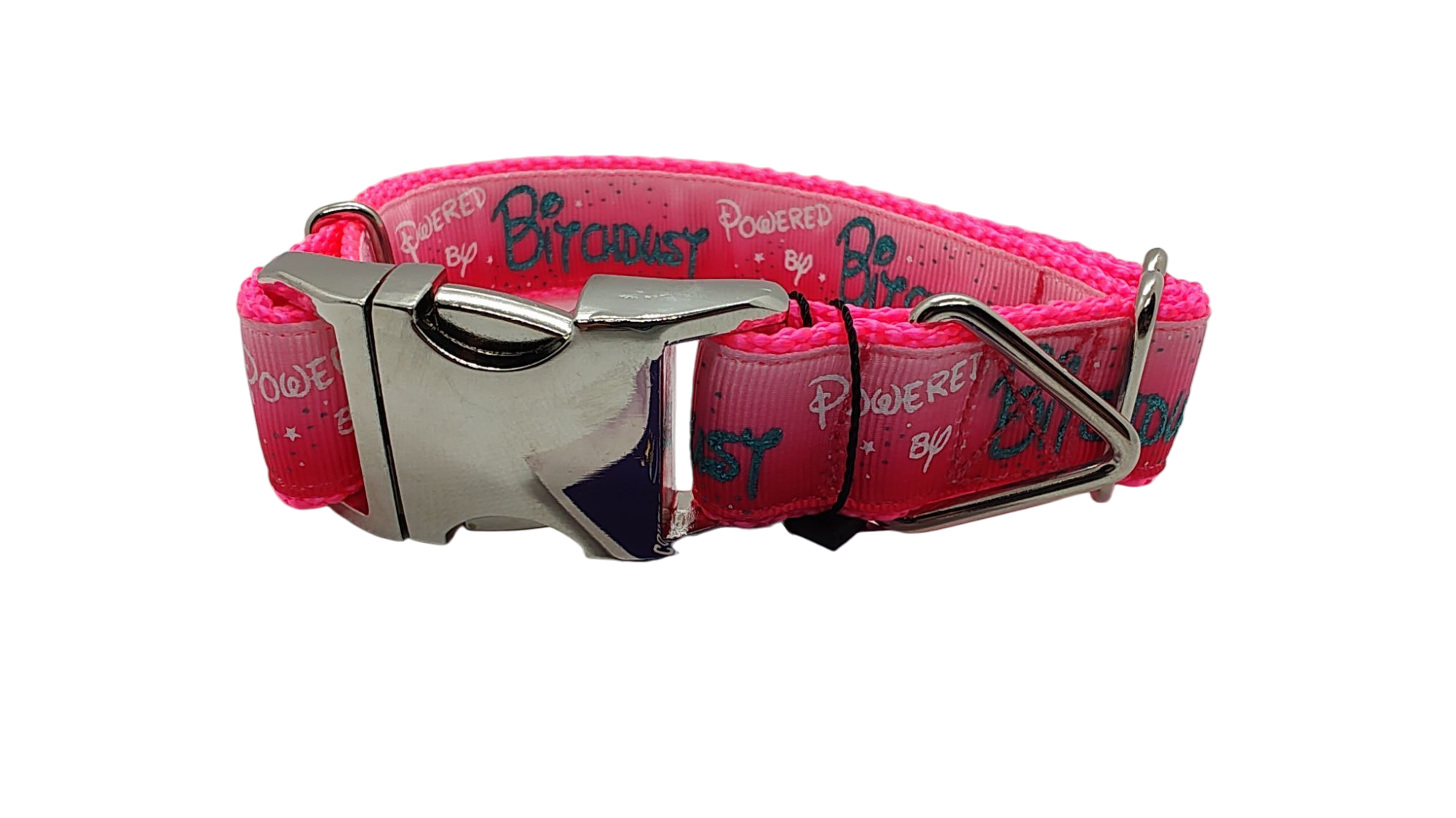 Powered By Bitchdust Nylon Dog Collar