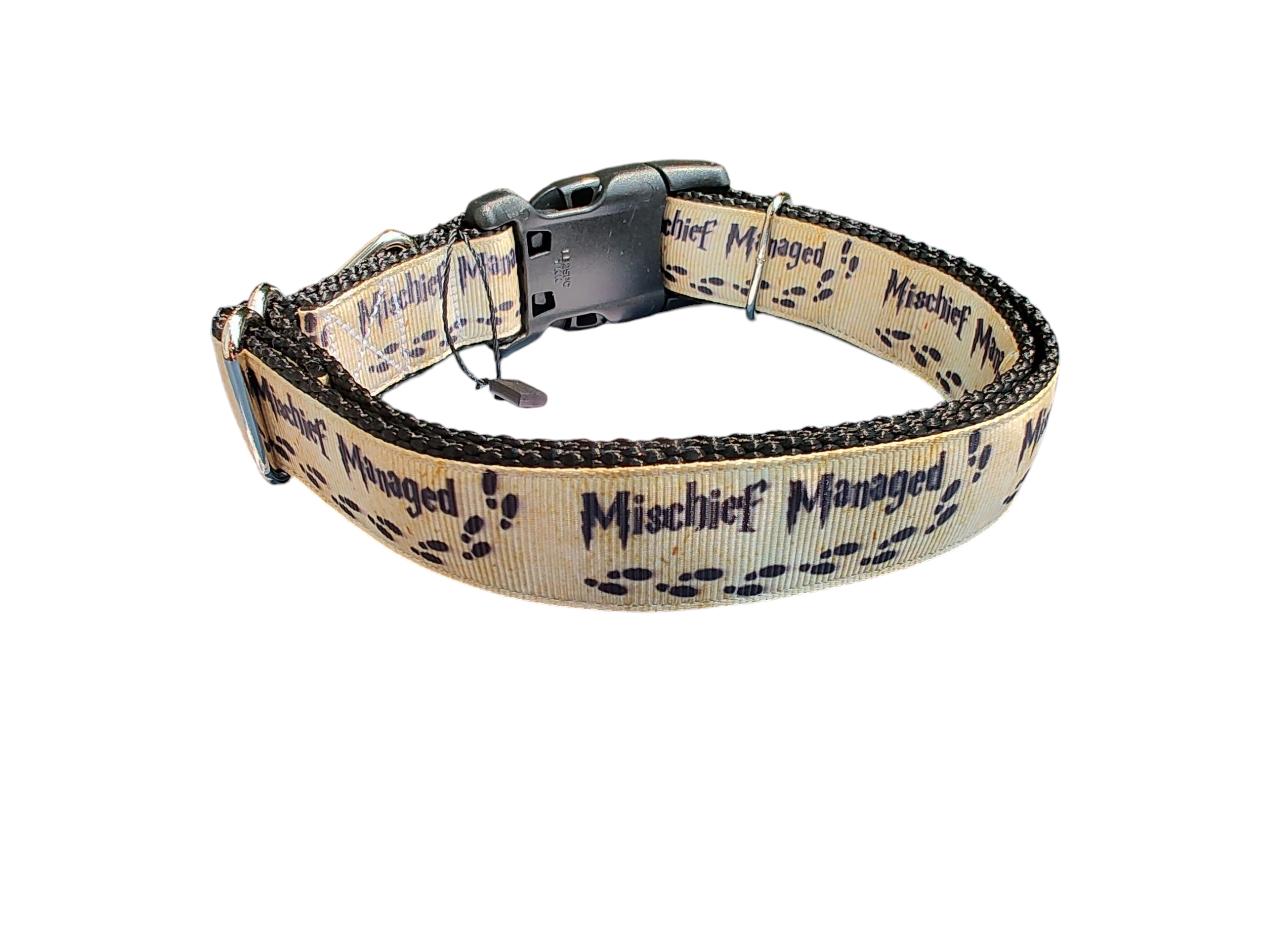 Mischief Managed Nylon Dog Collar
