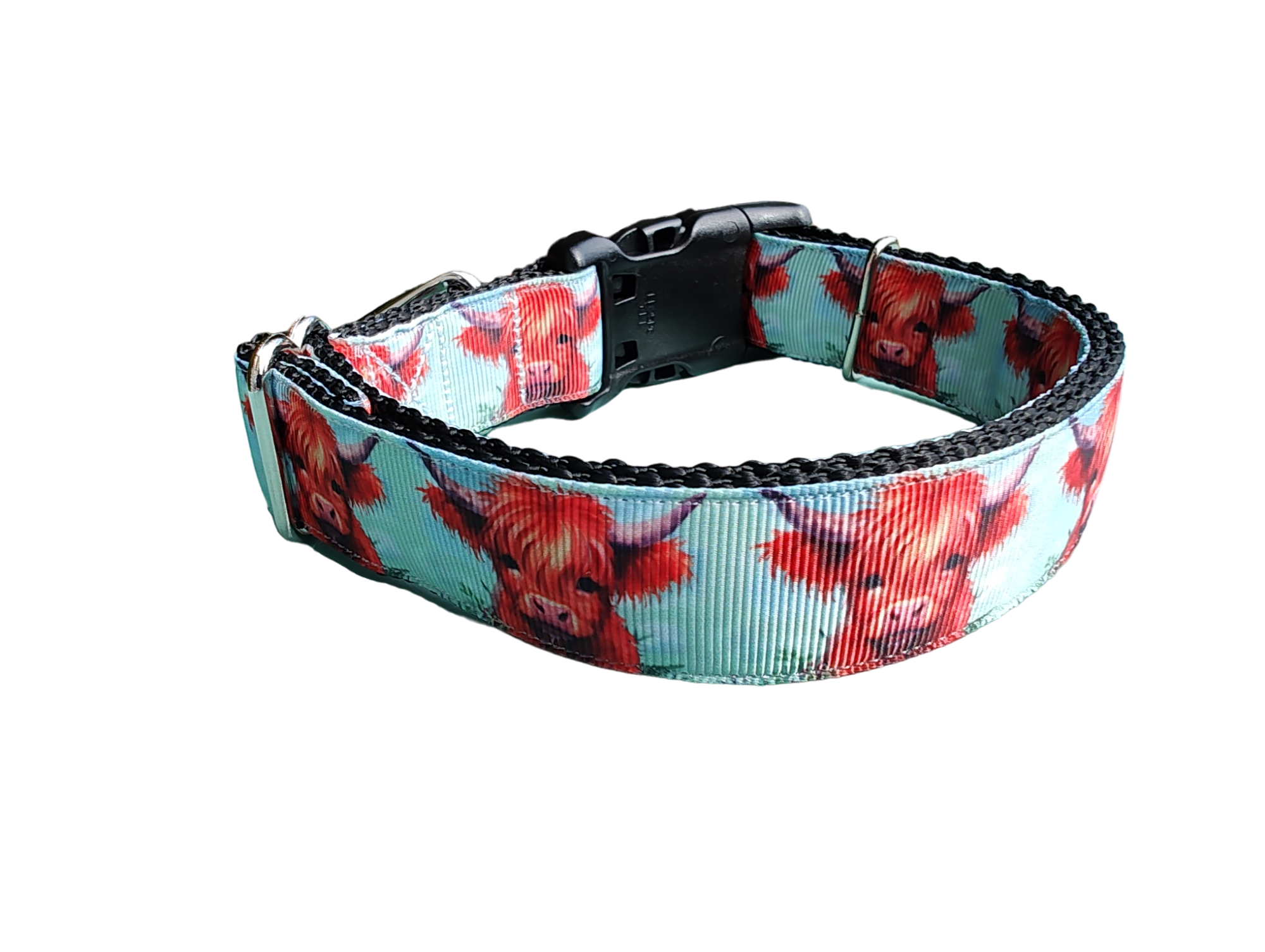 Highland Cows Nylon Dog Collar
