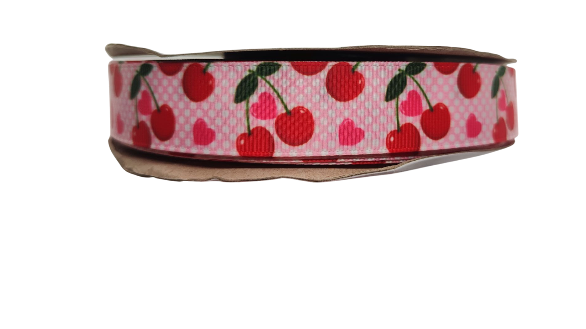Pink Cherries Nylon Dog Collar
