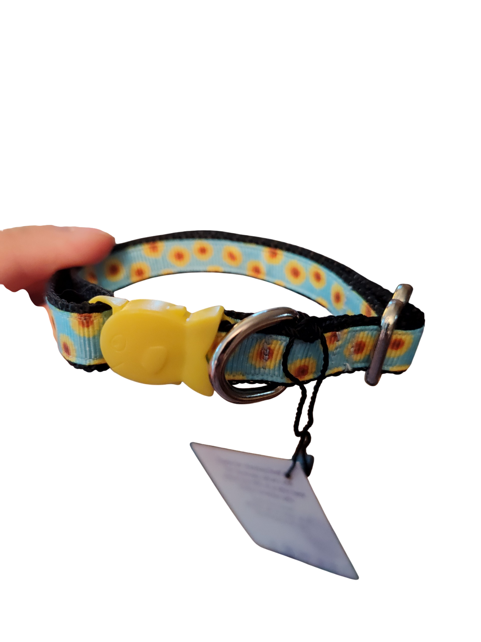 1/2" Sunflowers Nylon Dog / Cat Collar