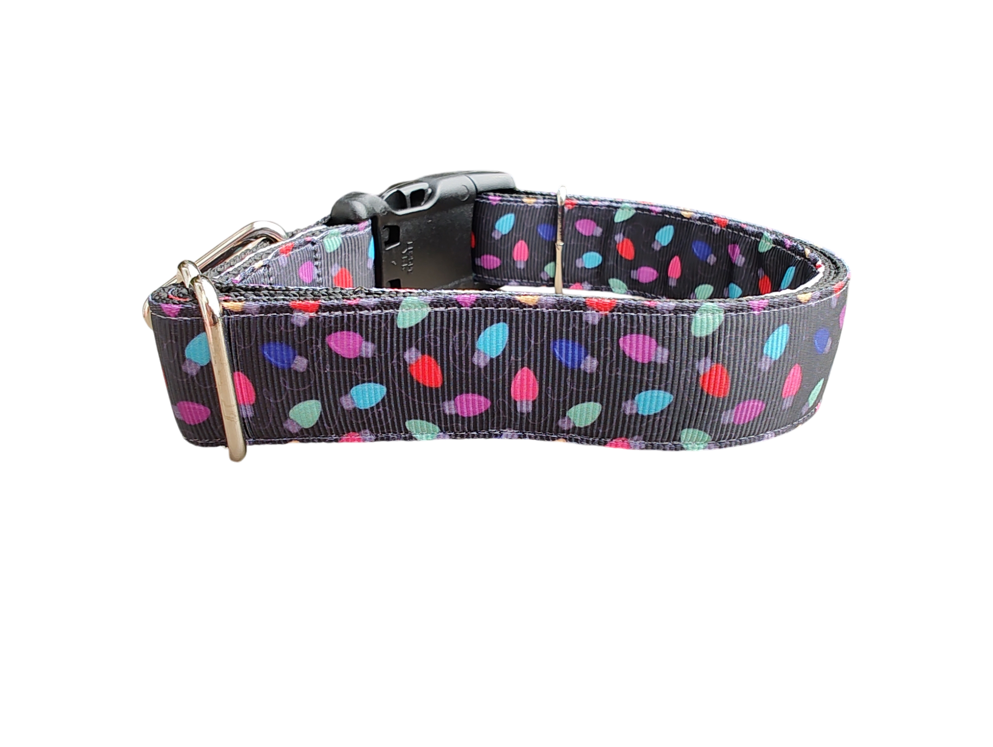 Christmas Lights Nylon Dog Collar