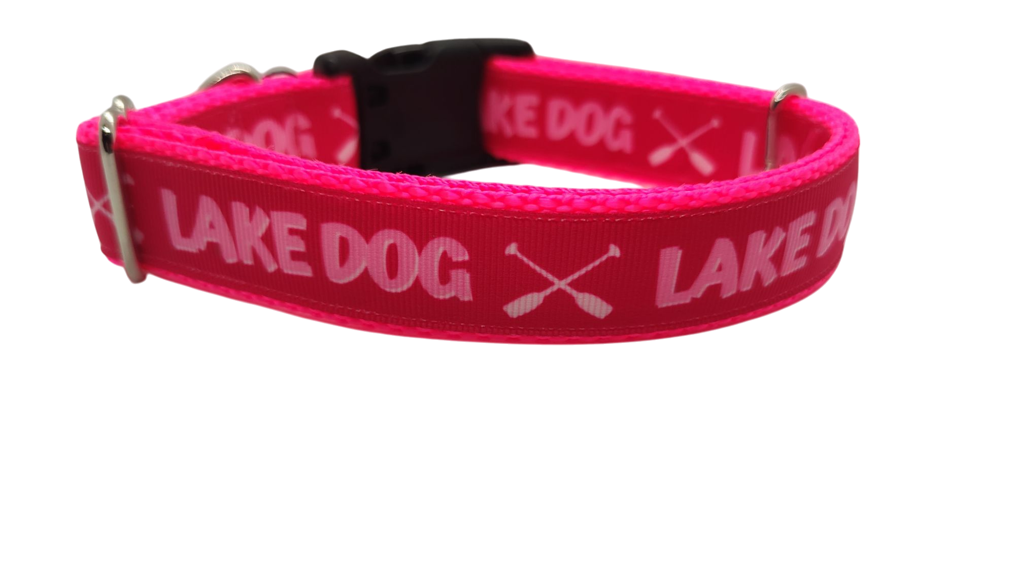 Lake Dog Pink Nylon Dog Collar