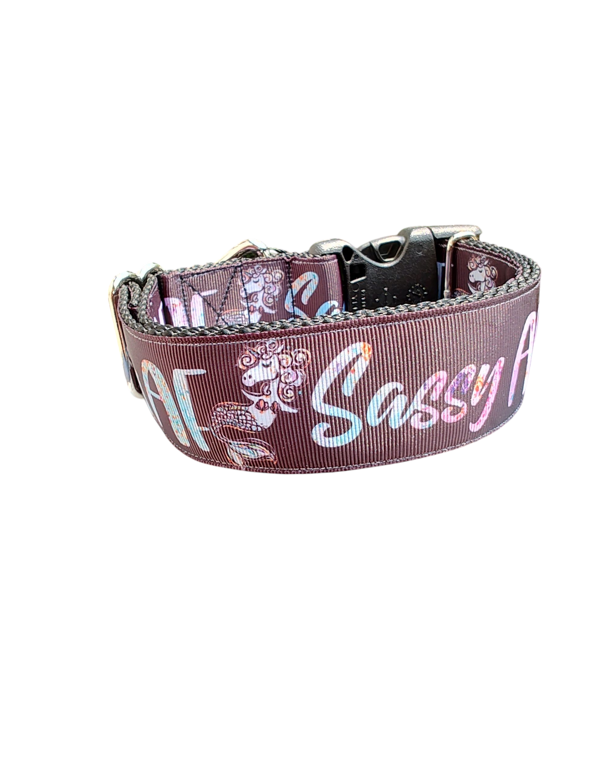 1.5" Wide Sassy AF Nylon Dog Collar