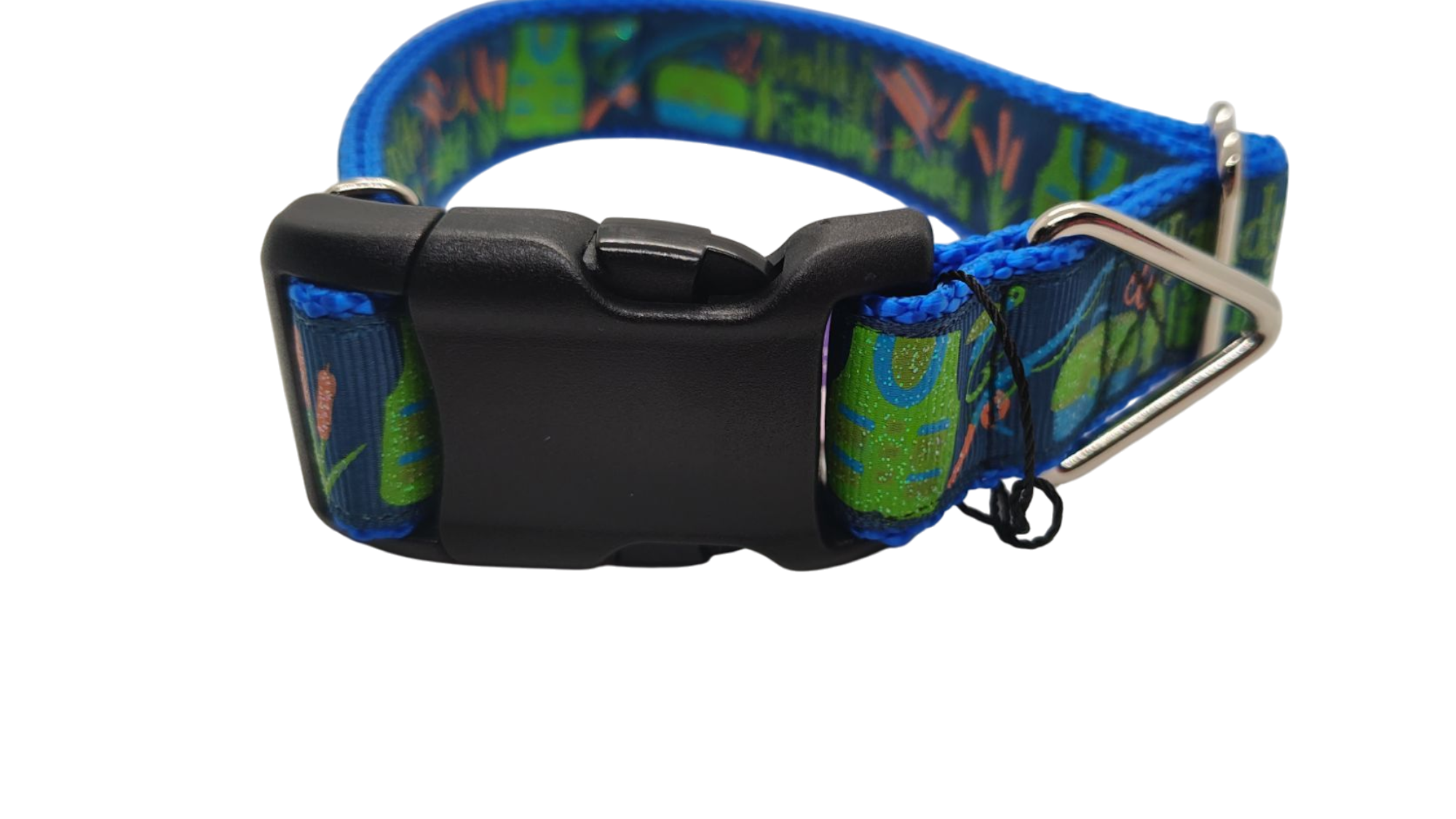 Daddy's Fishing Buddy Nylon Dog Collar
