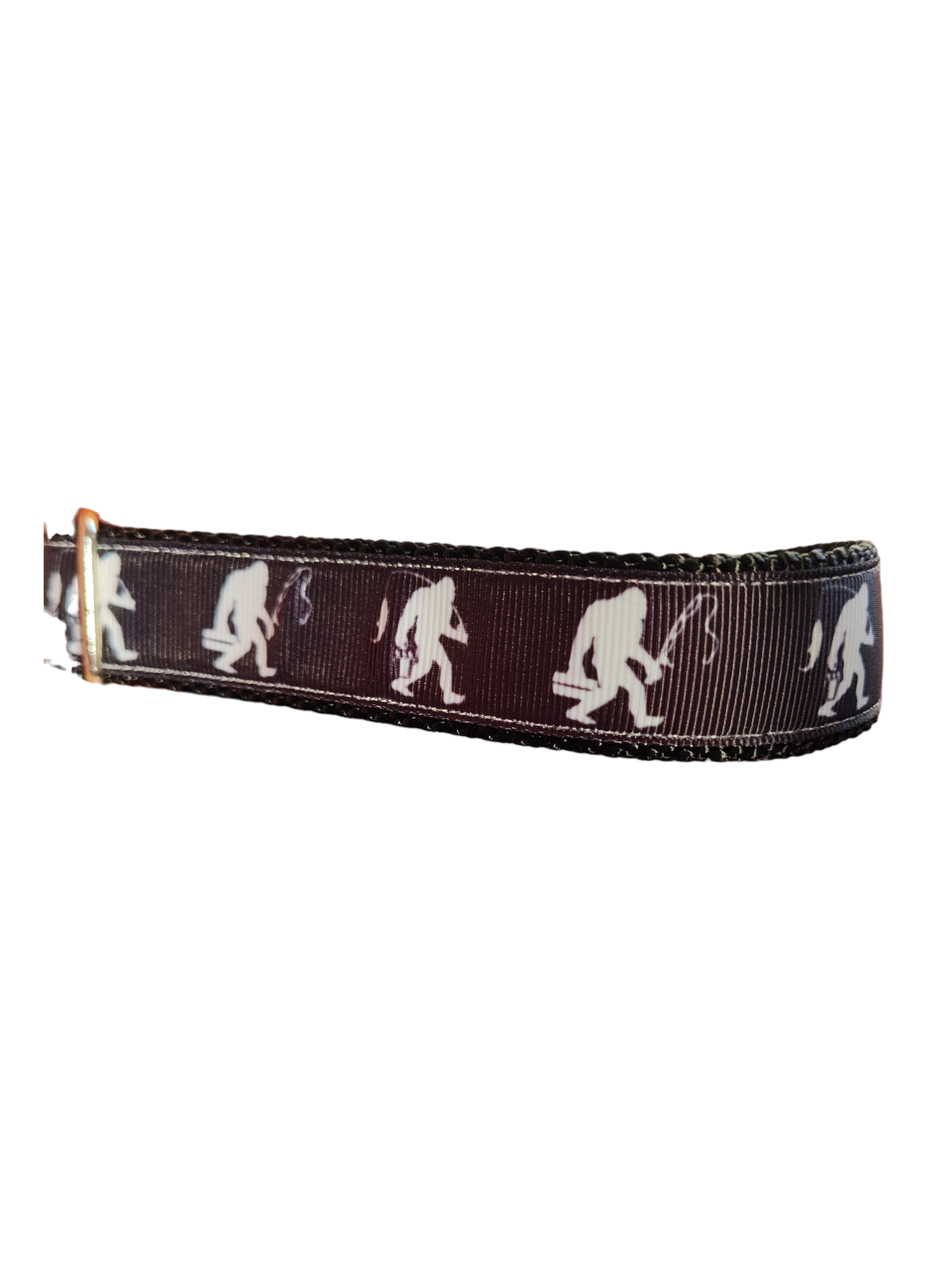Fishing Sasquatch Nylon Dog Collar MD, LG, XL, Leash