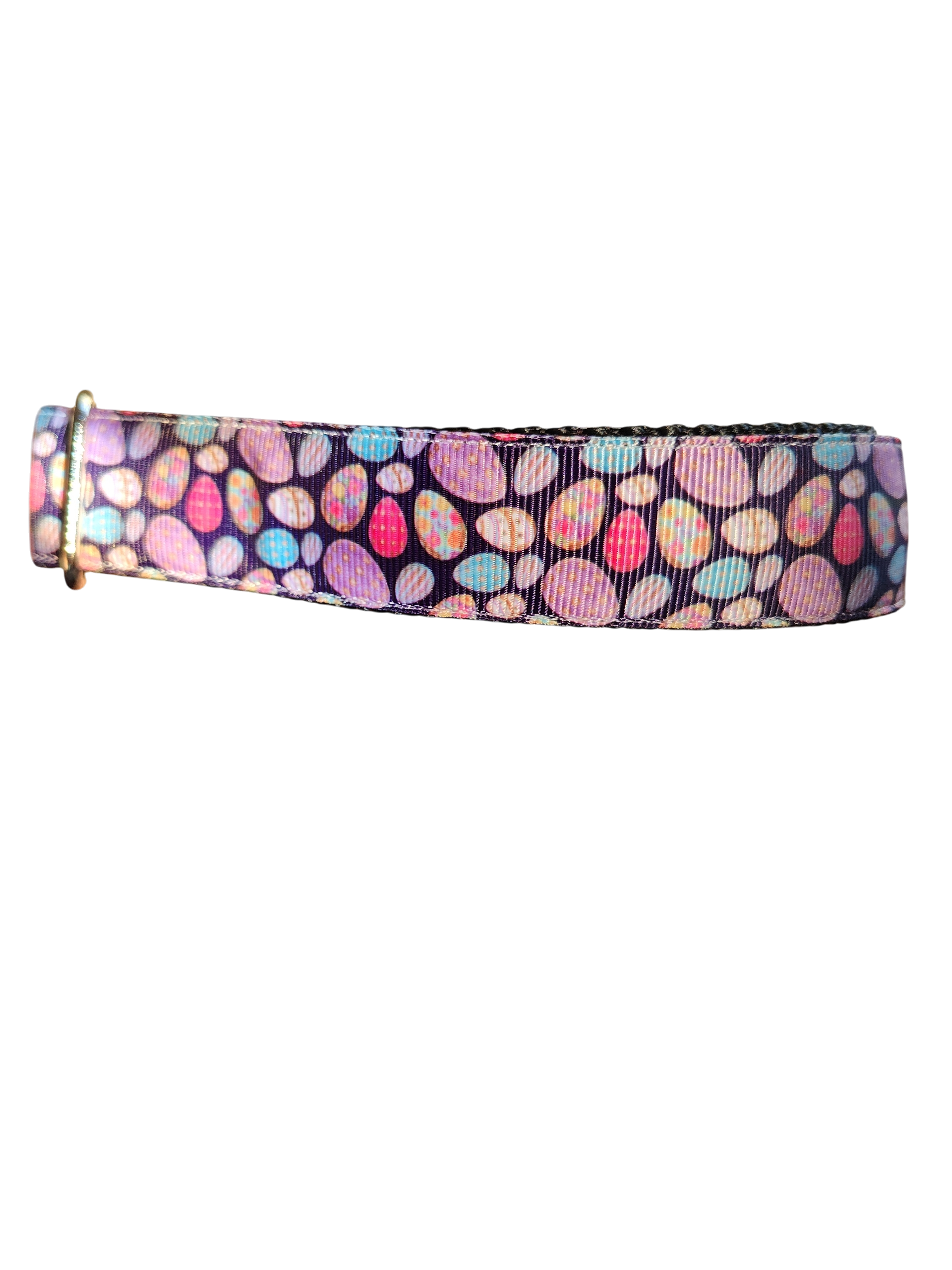 Colorful Easter Eggs Nylon Dog Collar