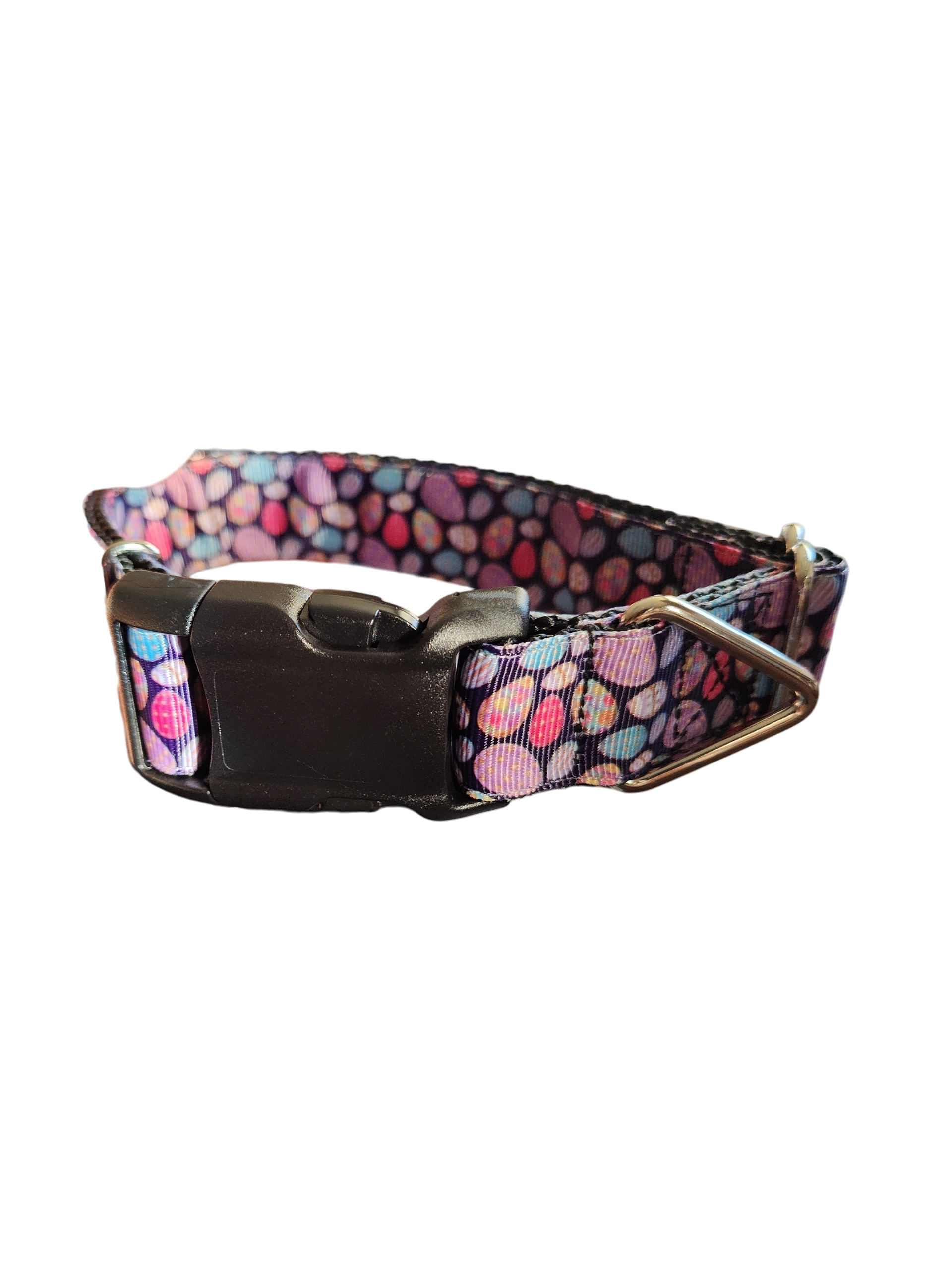 Colorful Easter Eggs Nylon Dog Collar