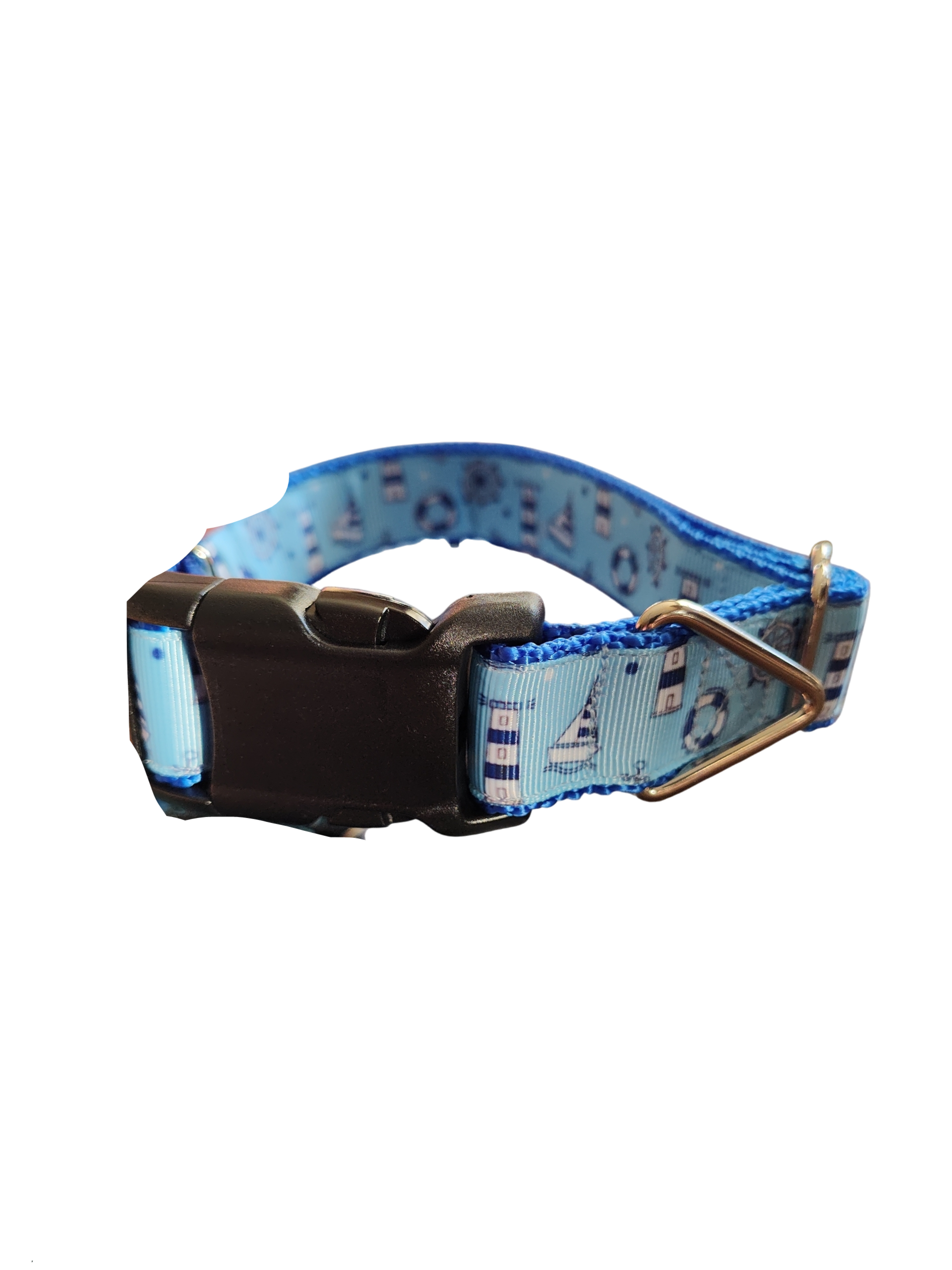 Sail The Coast Nylon Dog Collar