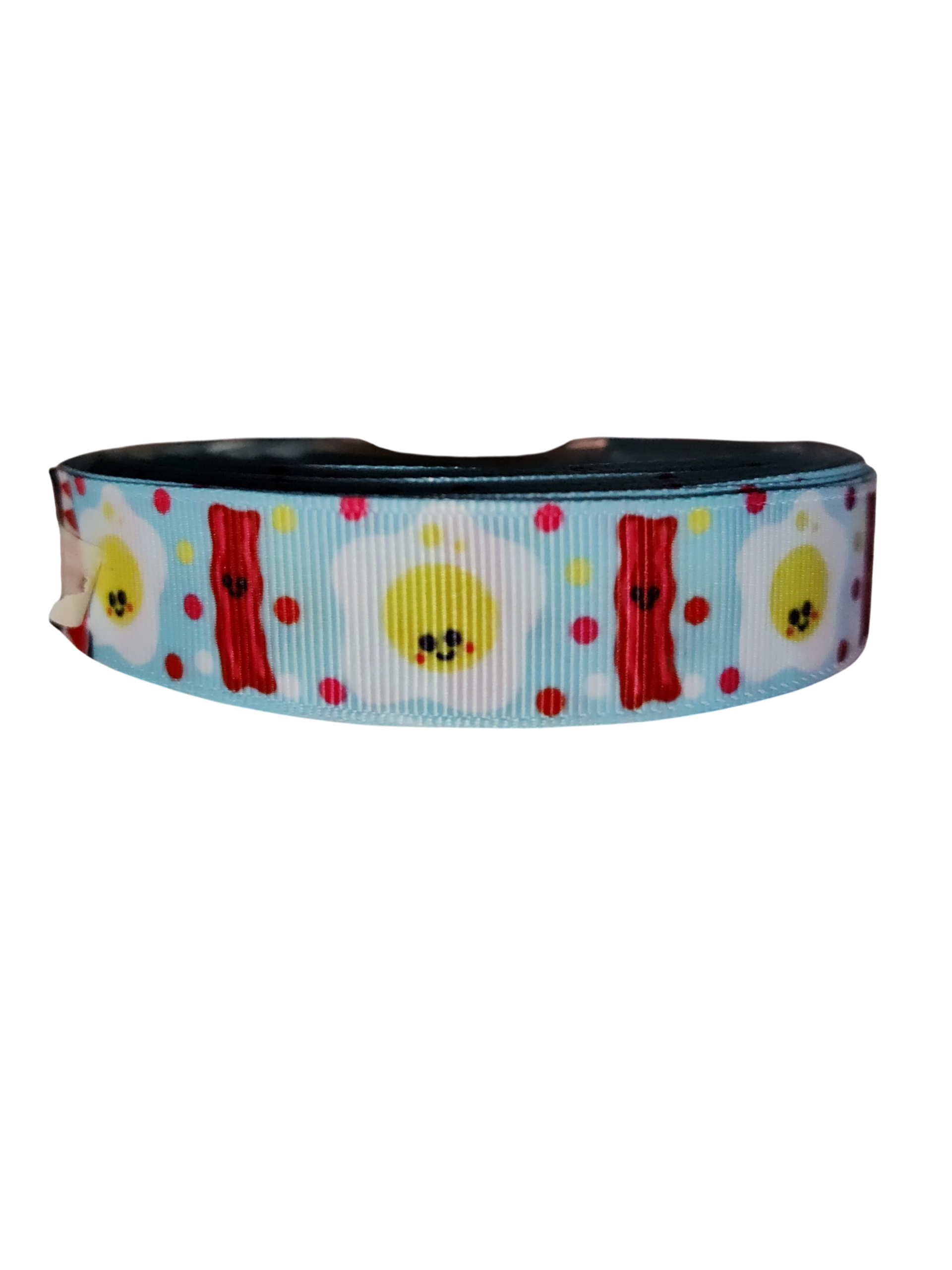 Bacon & Eggs Nylon Dog Collar