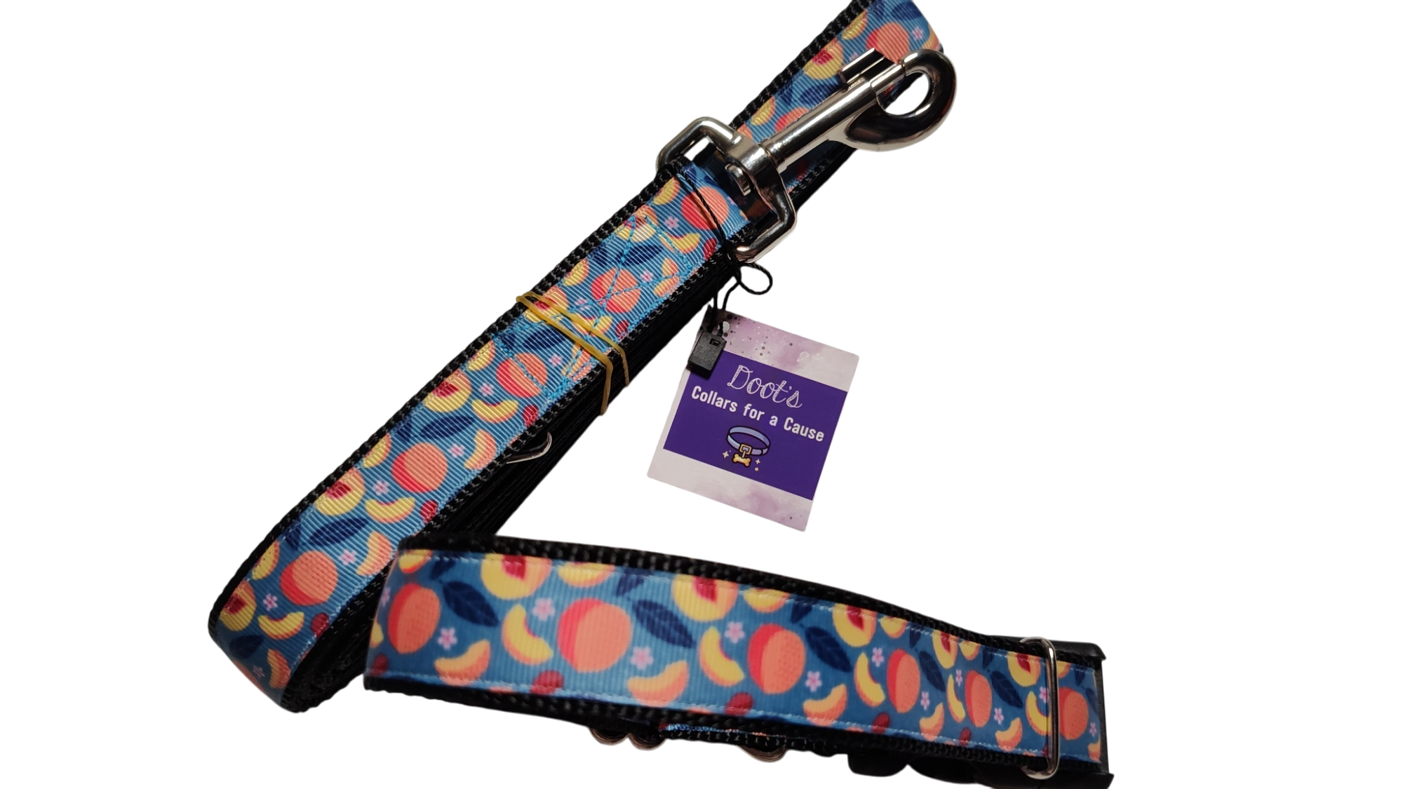 Peach Blossoms Nylon Dog Collar