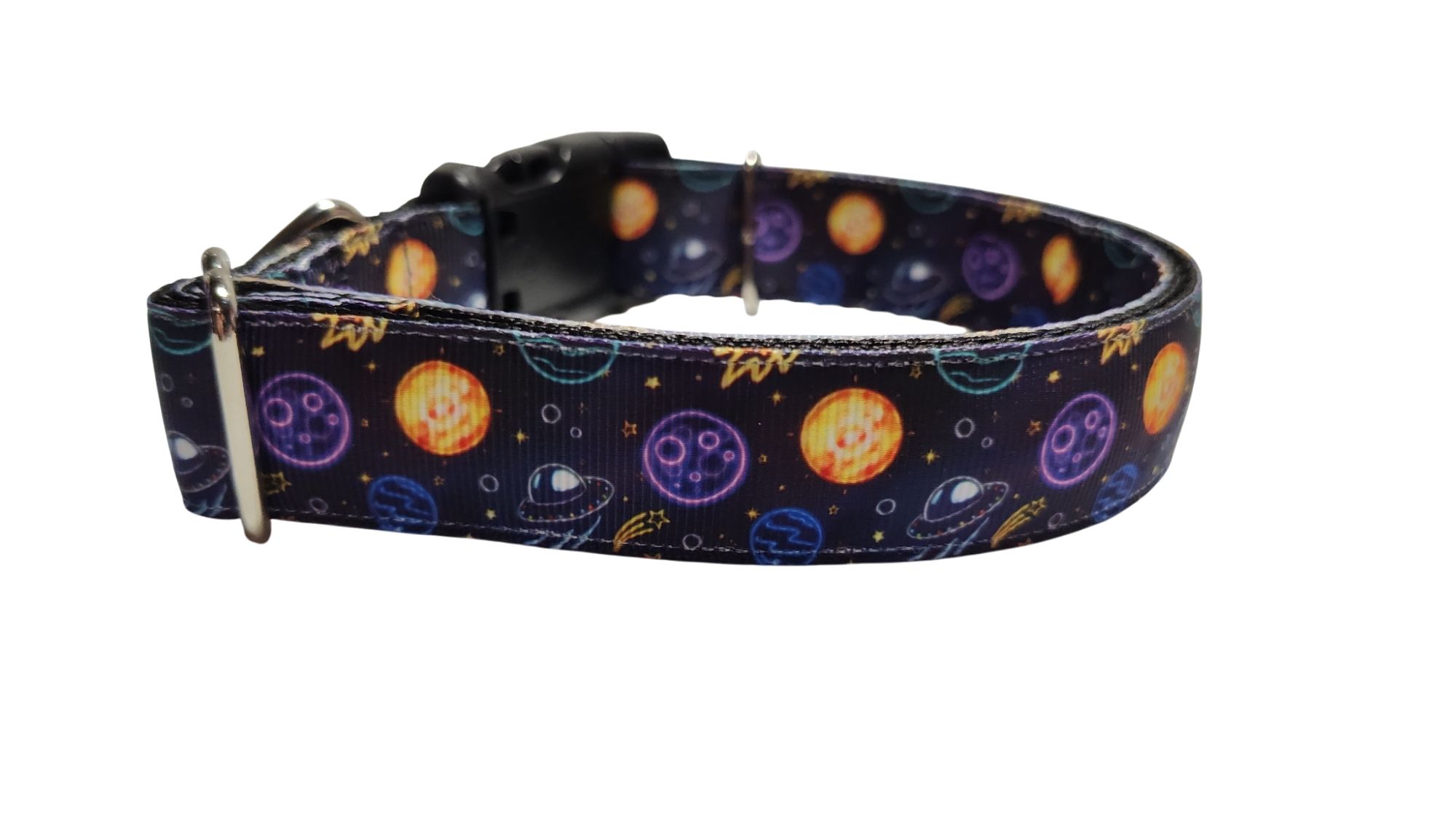 Space Travel Nylon Dog Collar