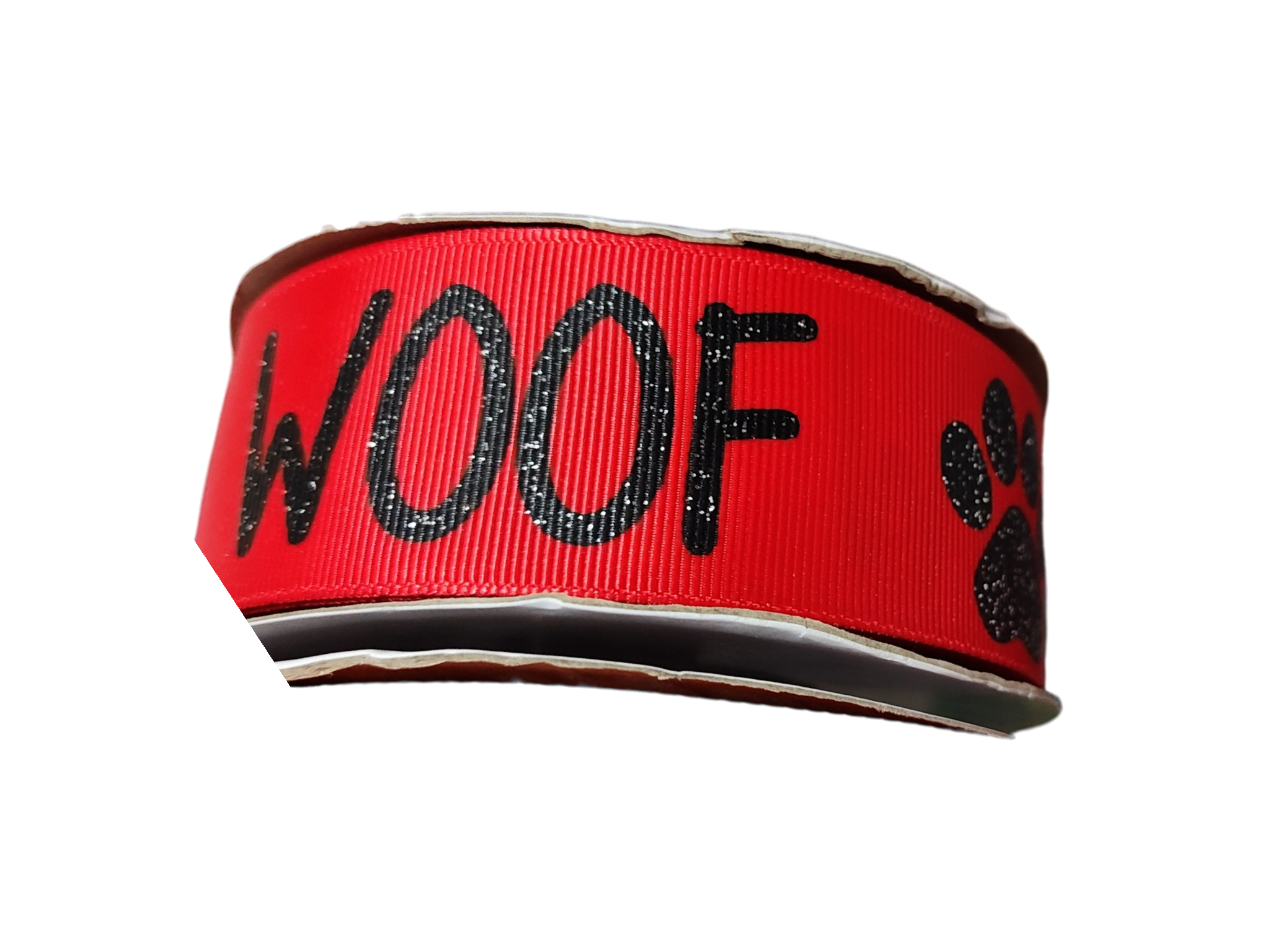 1.5" Wide Woof Nylon Dog Collar