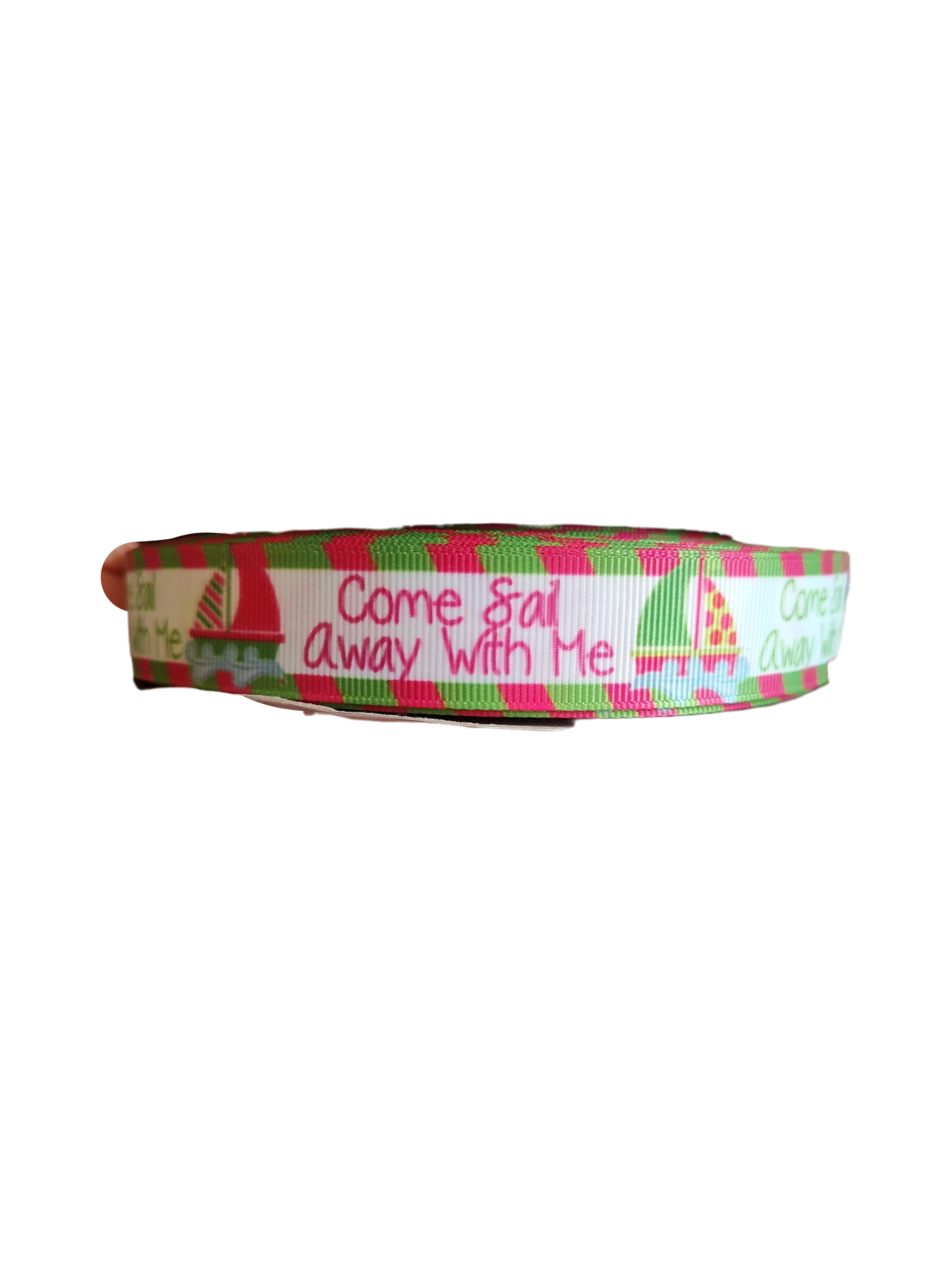 Come Sail Away With Me Nylon Dog Collar