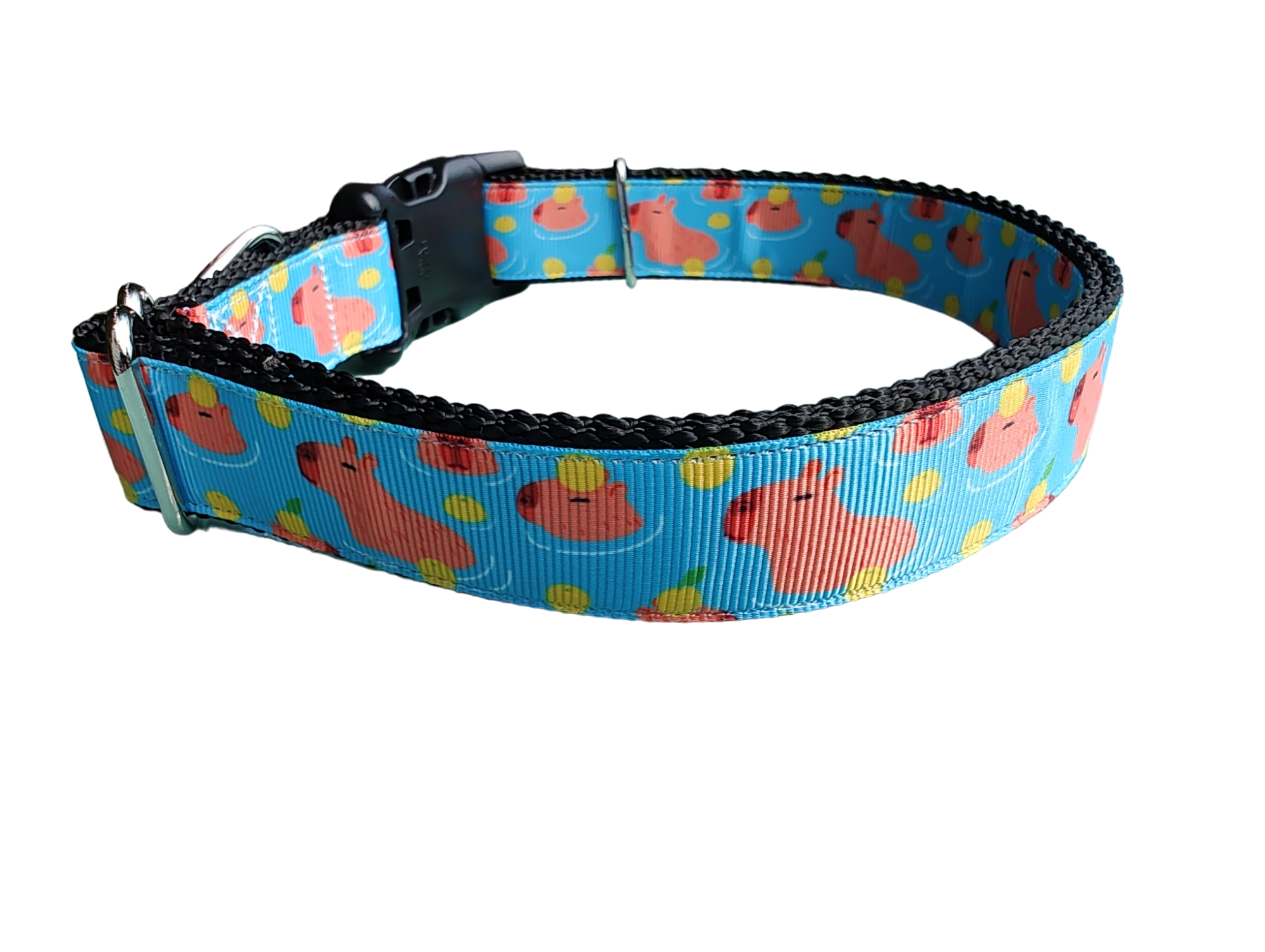Capybara Nylon Dog Collar