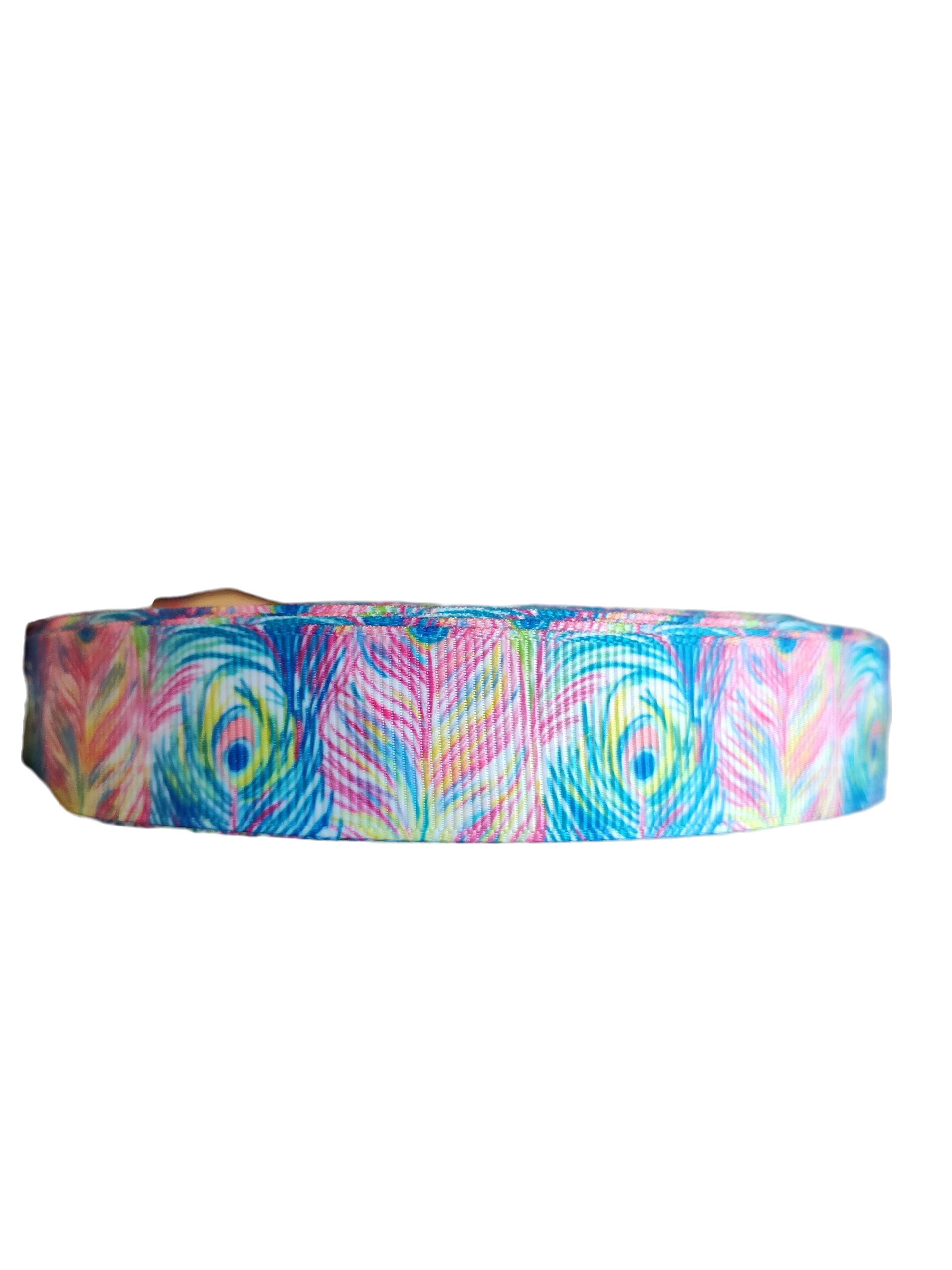Pastel Feathers Nylon Dog Collar