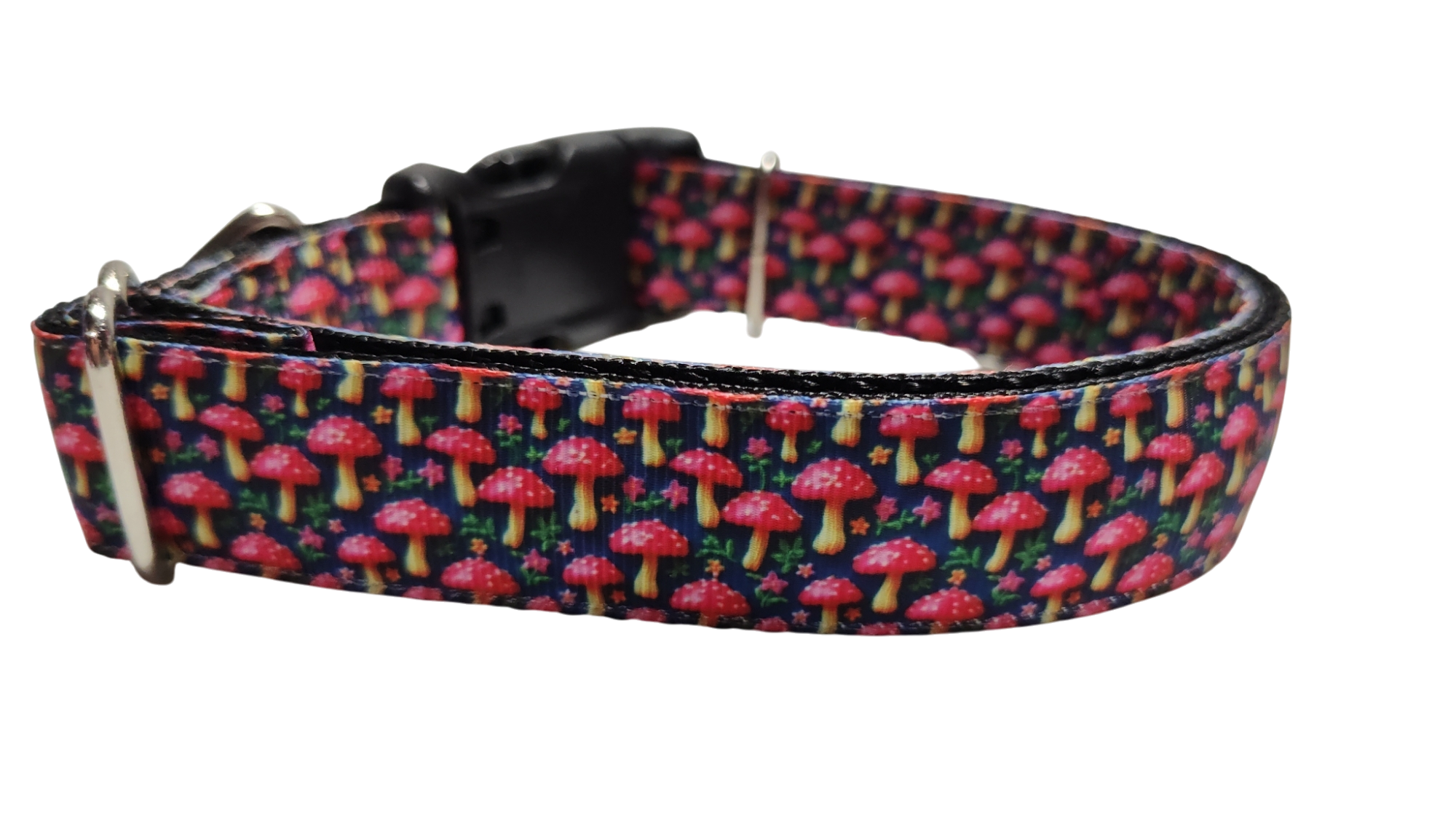 Little Mushrooms Nylon Dog Collar