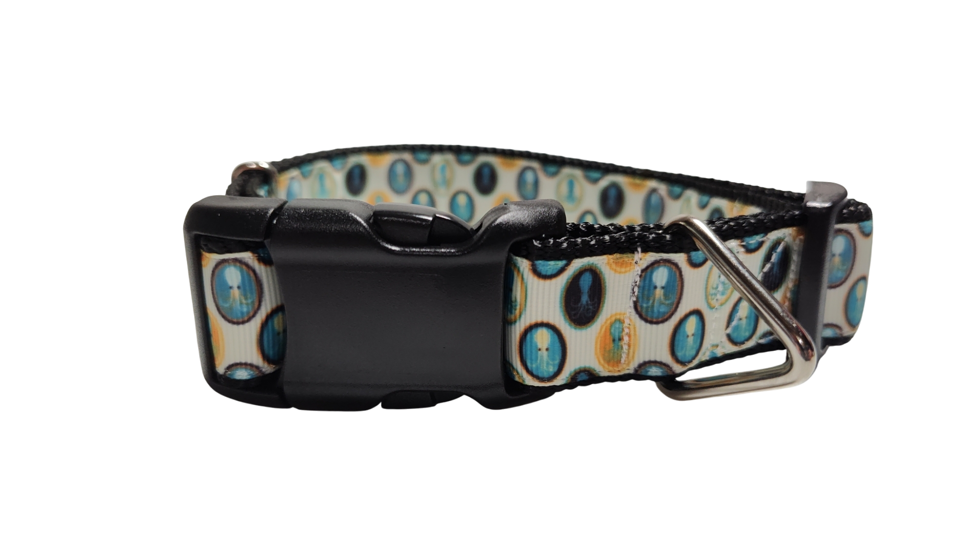 Squid Portraits Nylon Dog Collar