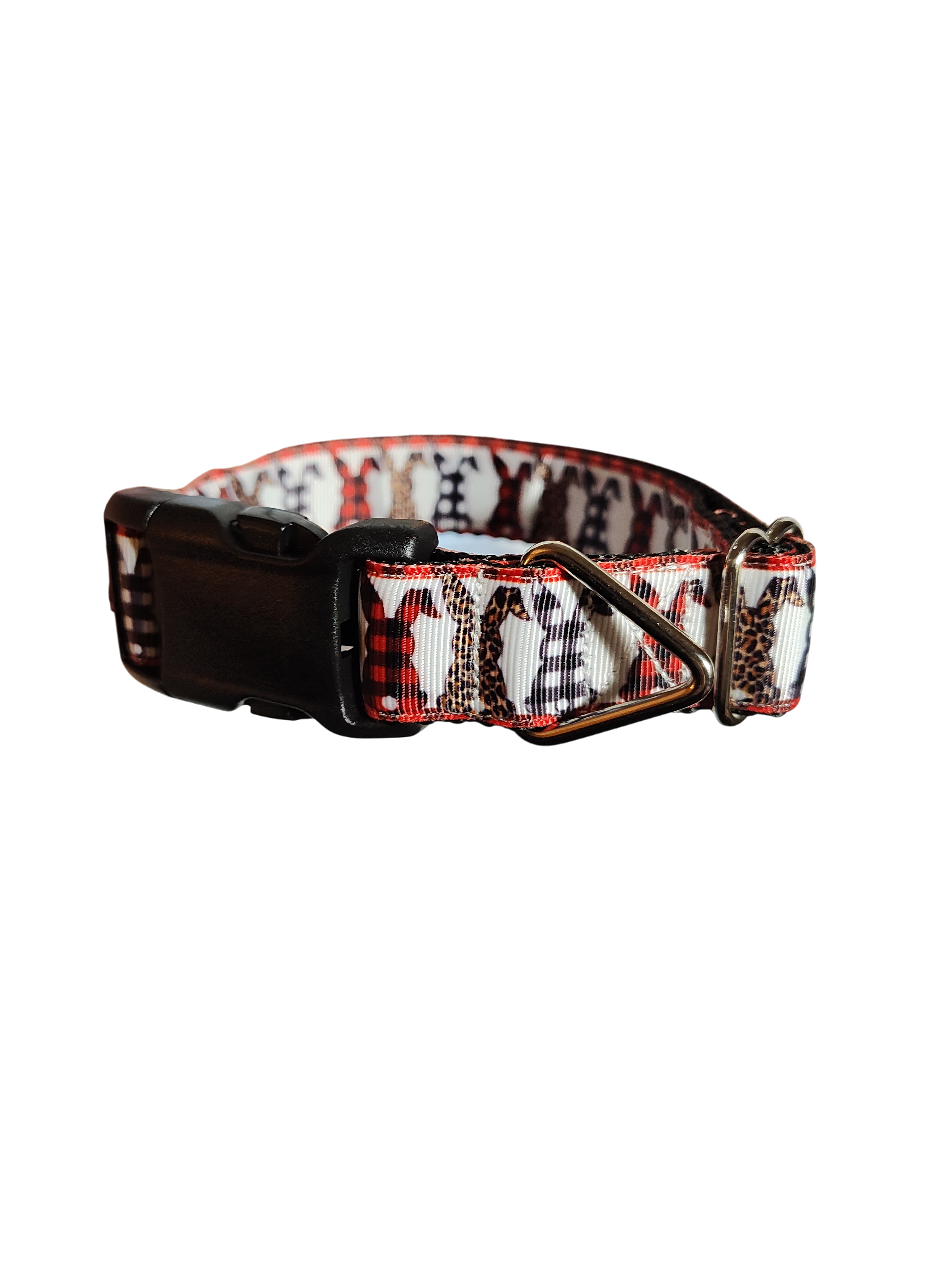 Patterned Bunnies Easter Nylon Dog Collar