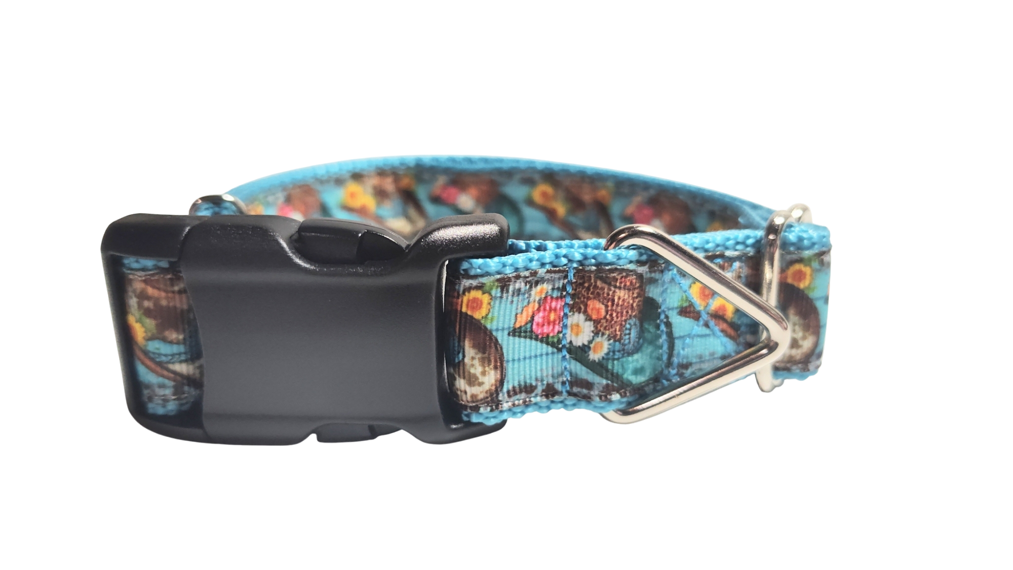 Cowboy Hats and Flowers Nylon Dog Collar