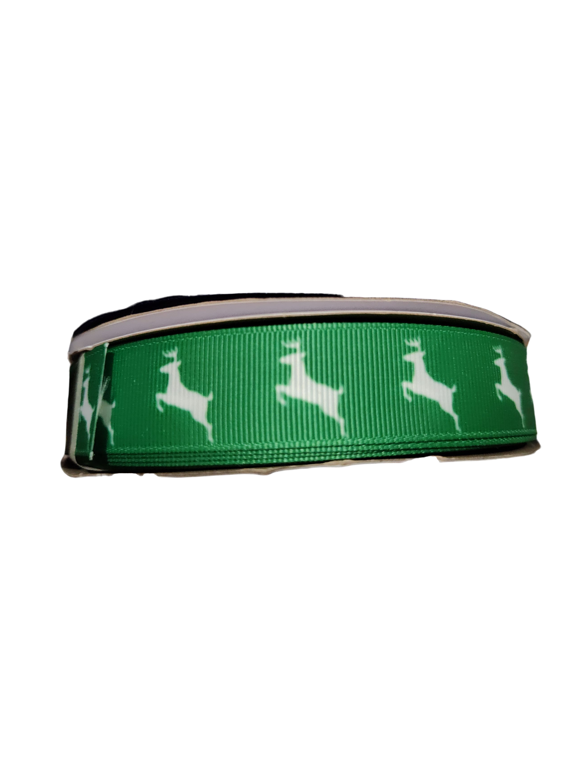 Green Deer Nylon Dog Collar