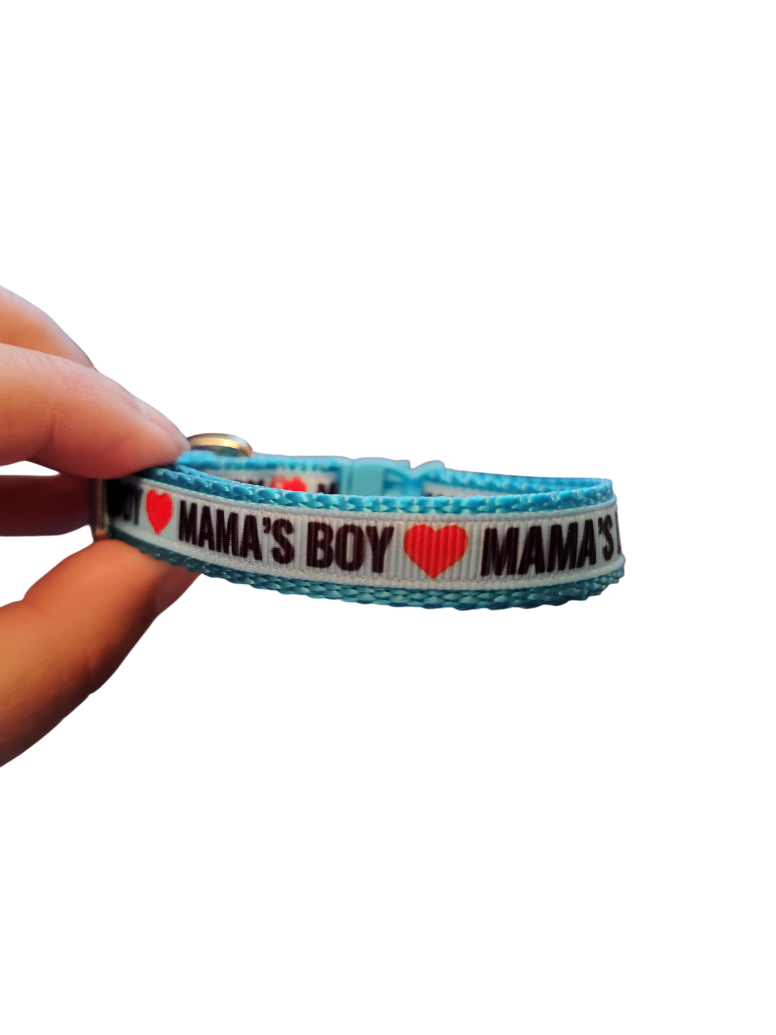 1/2" Mama's Boy Nylon Dog Collar