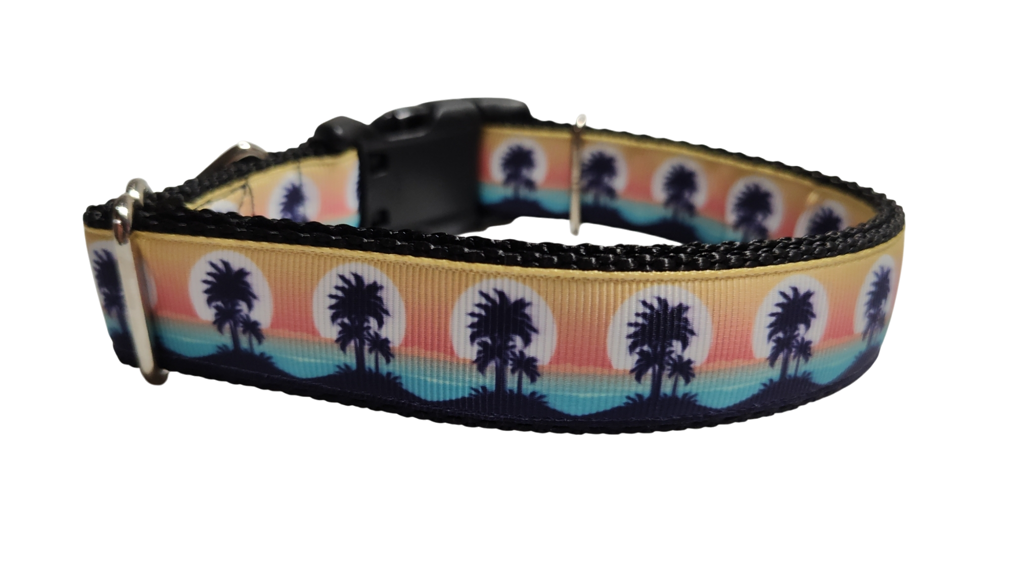 Tropical Sunsets Nylon Dog Collar