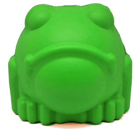 SodaPup Bull Frog Dog Chew Toy & Treat Dispenser - Green Large