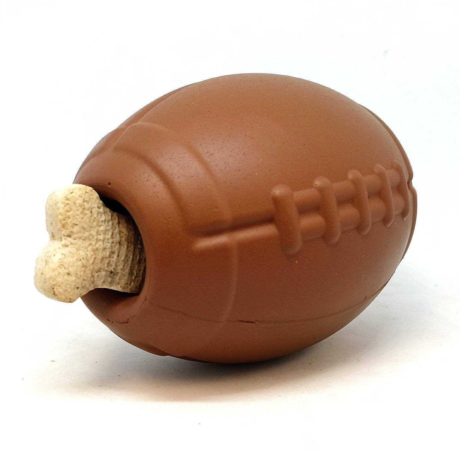 Football Dog Chew Toy & Treat Dispenser - USA Made | SodaPup