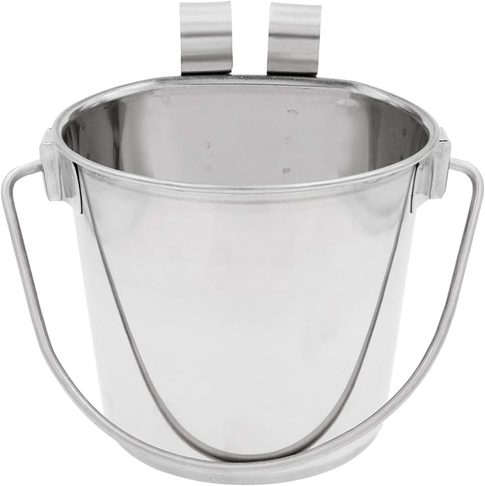 Fuzzy Puppy Flat Sided Pail with Dual Hooks, Snugly Fit On Dog, Cat and Critter