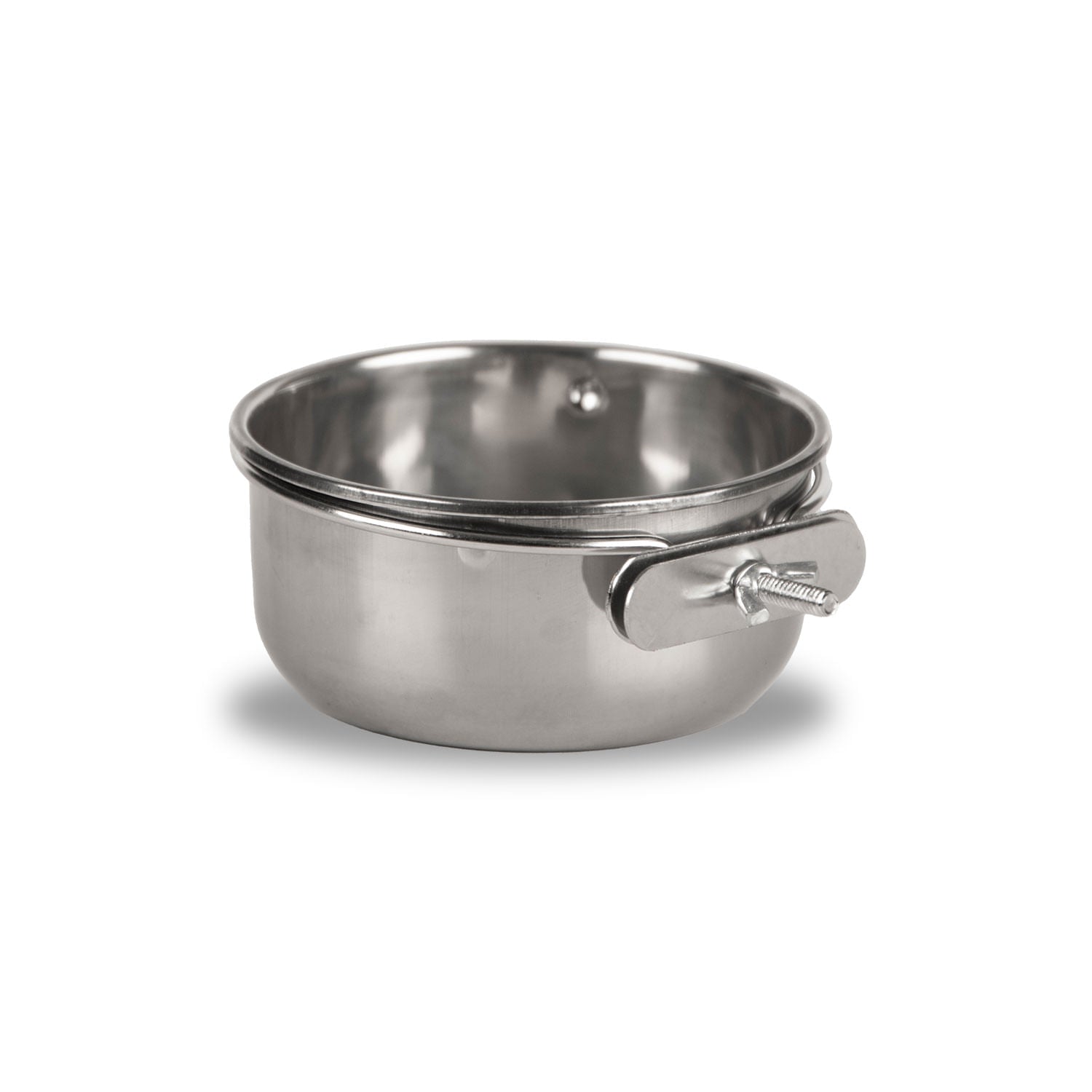 Jeffers Stainless Steel Coop/Kennel Cup with Clamp