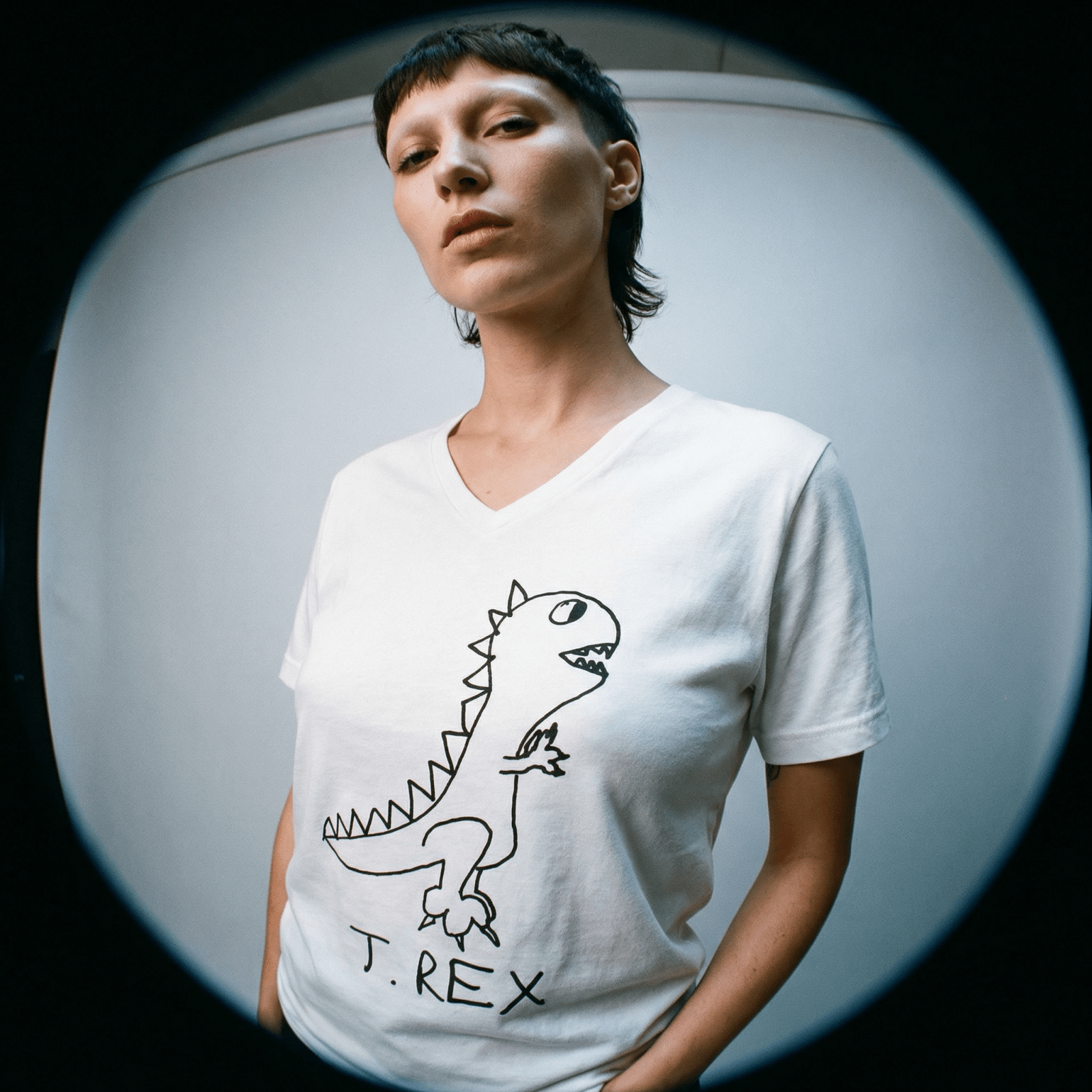 T Rex - Women's V-Neck Tee