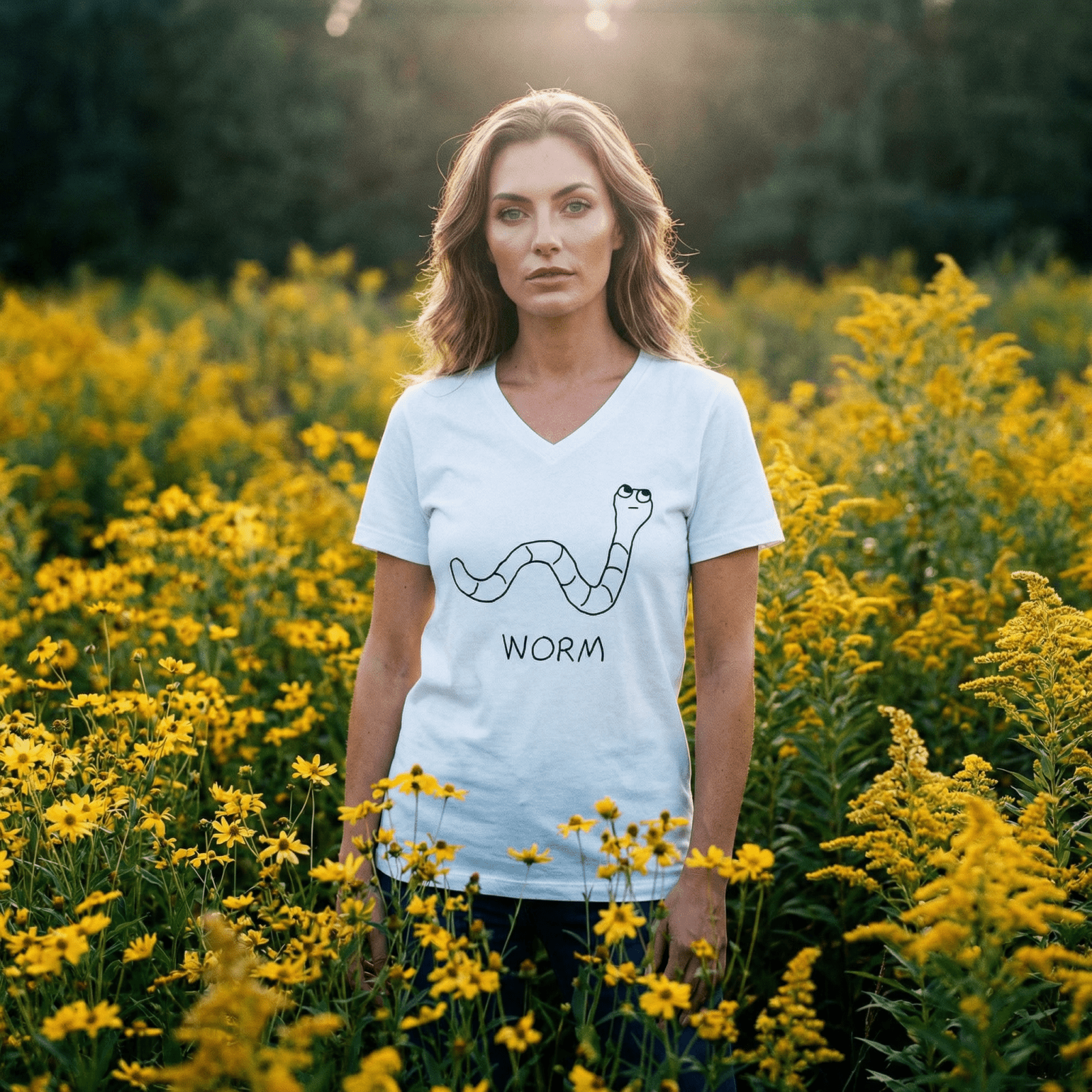 Worm - Women's V-Neck Tee