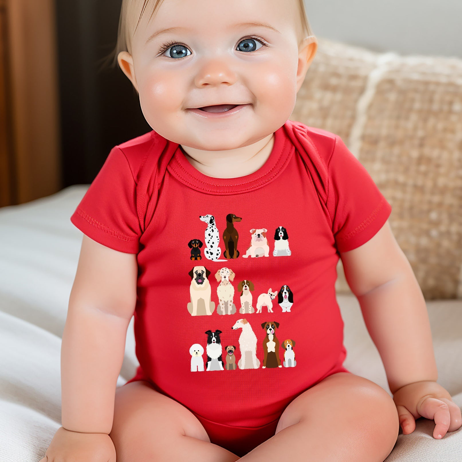 Dog Lovers Lovers Kid's Tees, Farm Animal Infant Bodysuits, Pet, Illustration, Breeds, Youth Comfort Colors T-Shirt